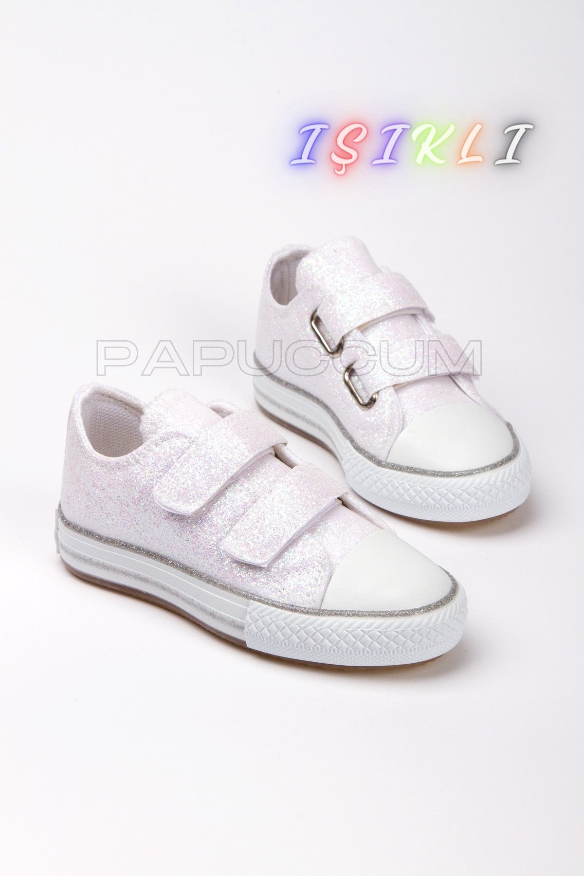 p papuccum ortopedi çocuk ayakkabıları Kız Çocuk Işıklı Spor Ayakkabı