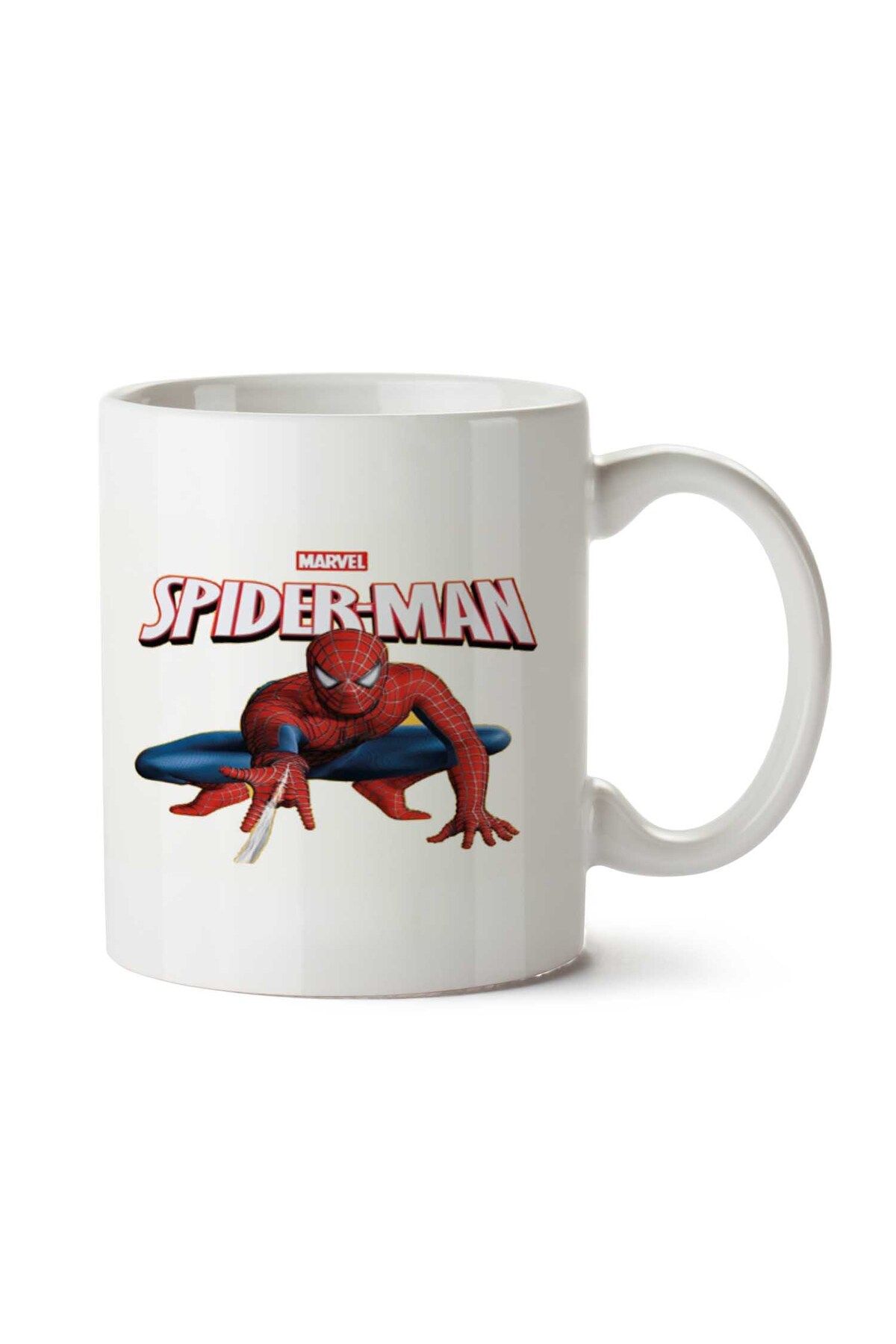 ART HEDİYE Marvel Spider Man Örümcek Adam Logo iki Tarafı Baskılı Kupa Bardak