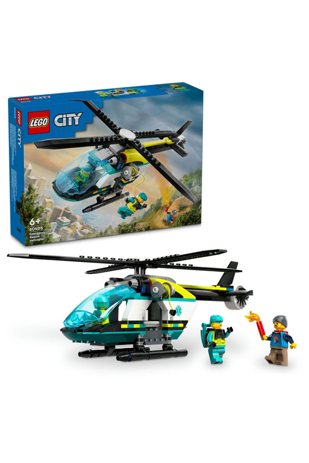 LEGO ® City Acil Kurtarma Helikopteri 60405  - 6 Yaş ve Üzeri İçin Yapım Seti (226 Parça)