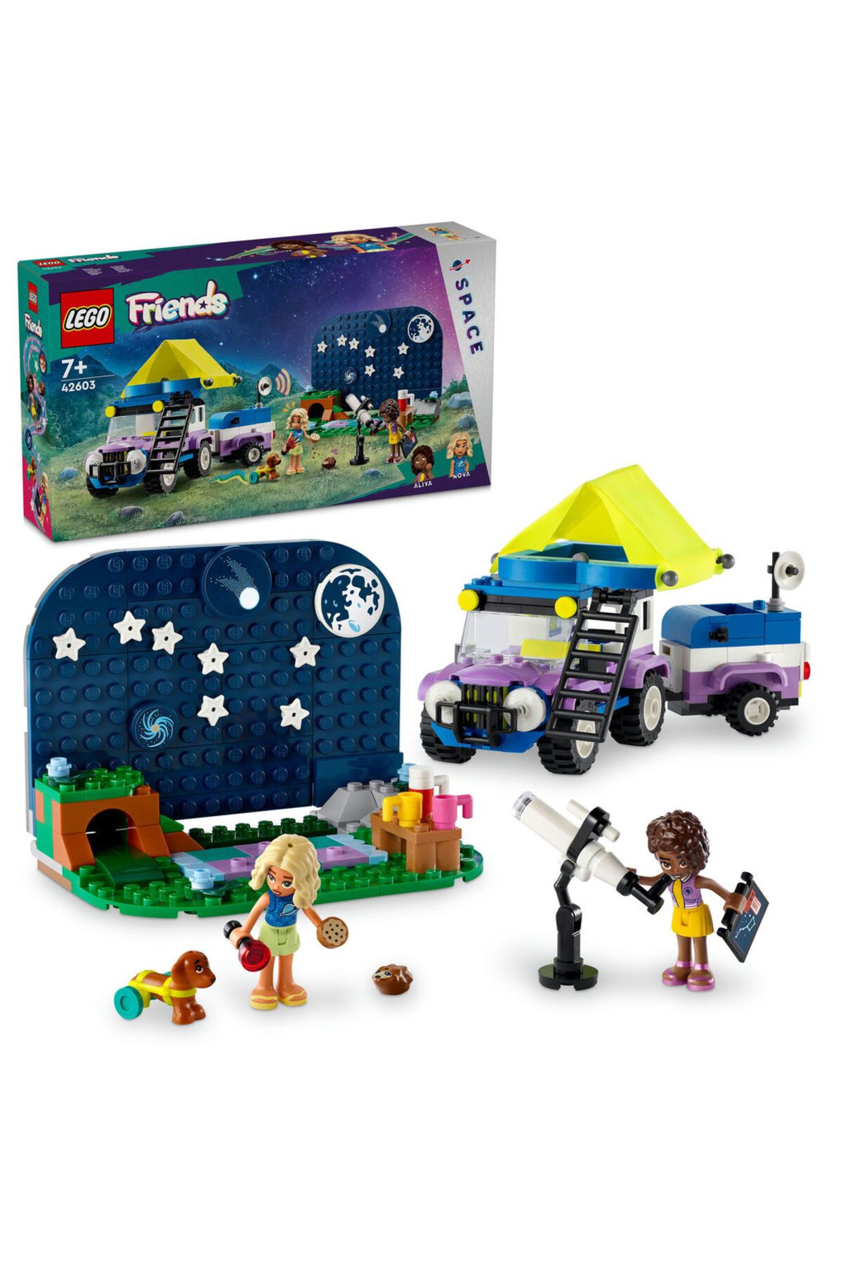 LEGO ® Friends Yıldız Gözlemleme Kamp Aracı 42603  - 7 Yaş ve Üzeri İçin Yapım Seti (364 Parça)