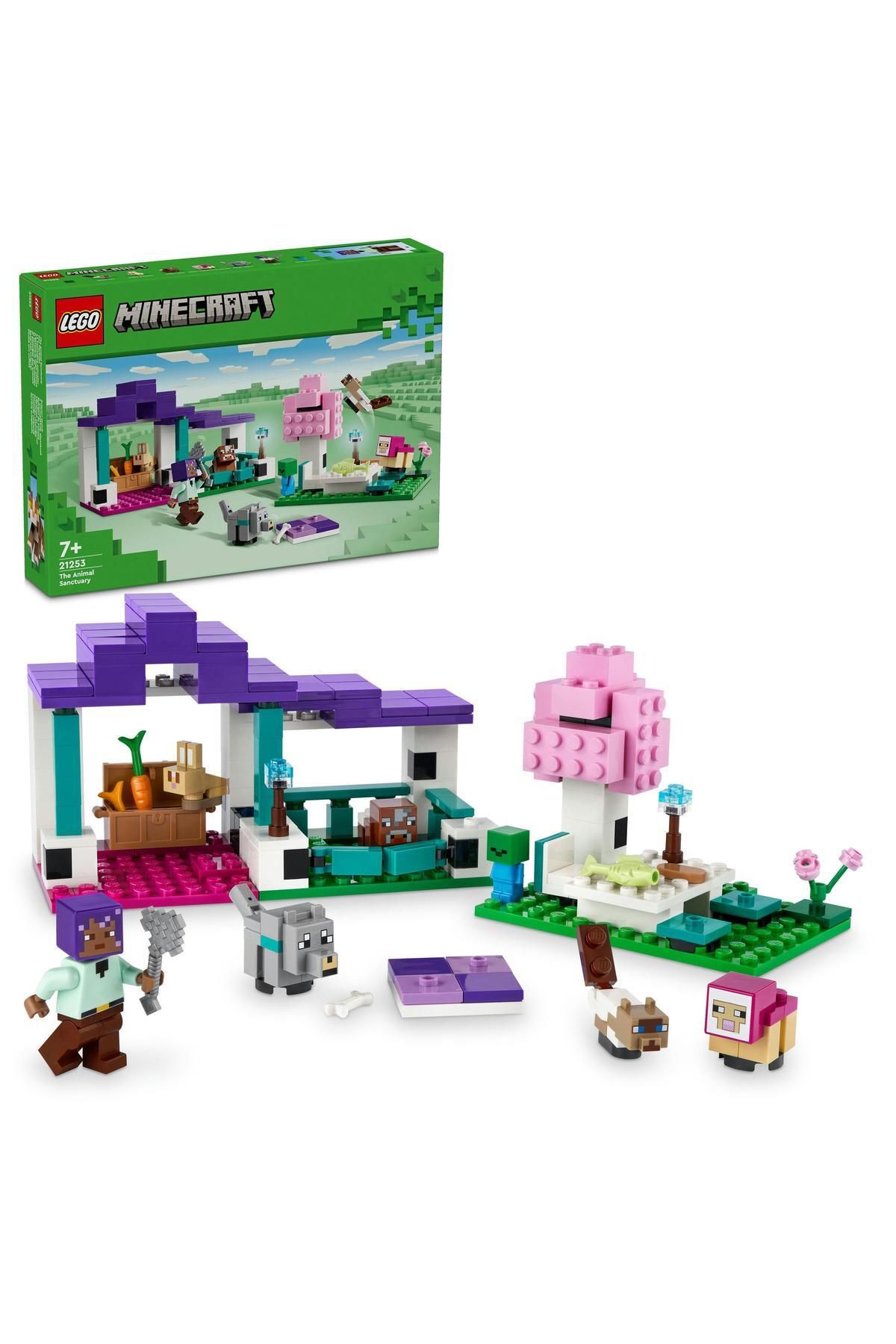 LEGO ® Minecraft® Hayvan Barınağı 21253  - 7 Yaş ve Üzeri İçin Yapım Seti (206 Parça)