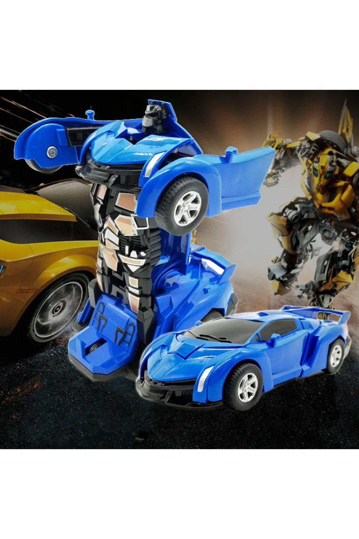 OYUNCAK STORE Robota Dönüşen Spor Araba Lamborghini Oyuncak Transformer Robot Araba