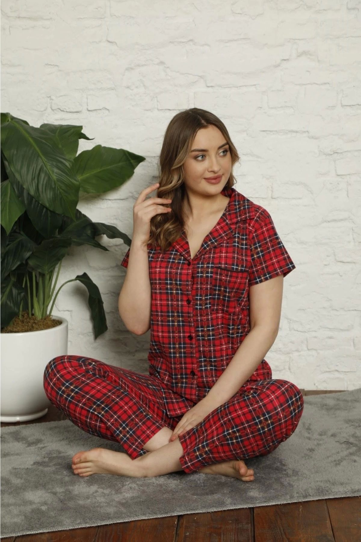 SVS Ekoseli  Pijama Takım S122