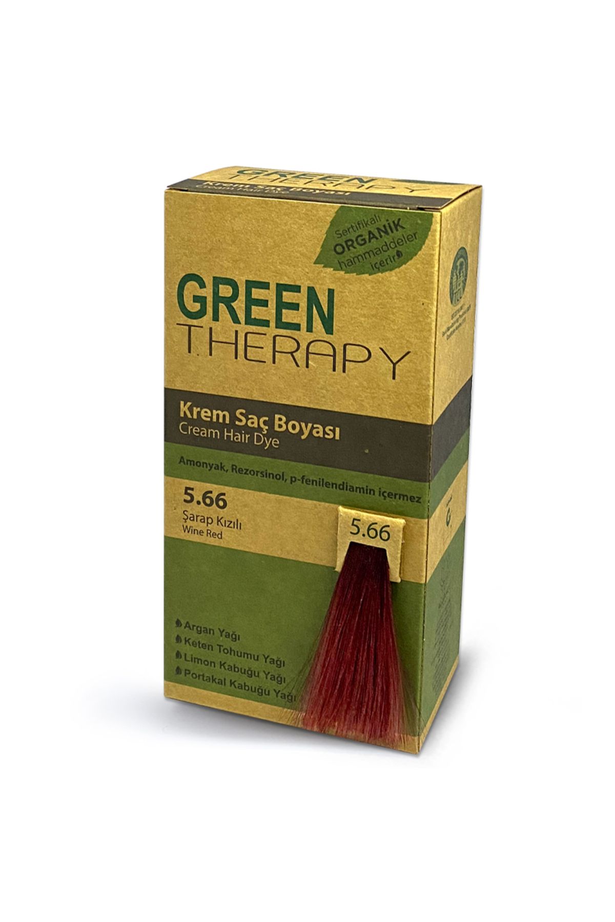 Green Therapy Cream Hair Dye 5.66 Wine Red N.Beauty148