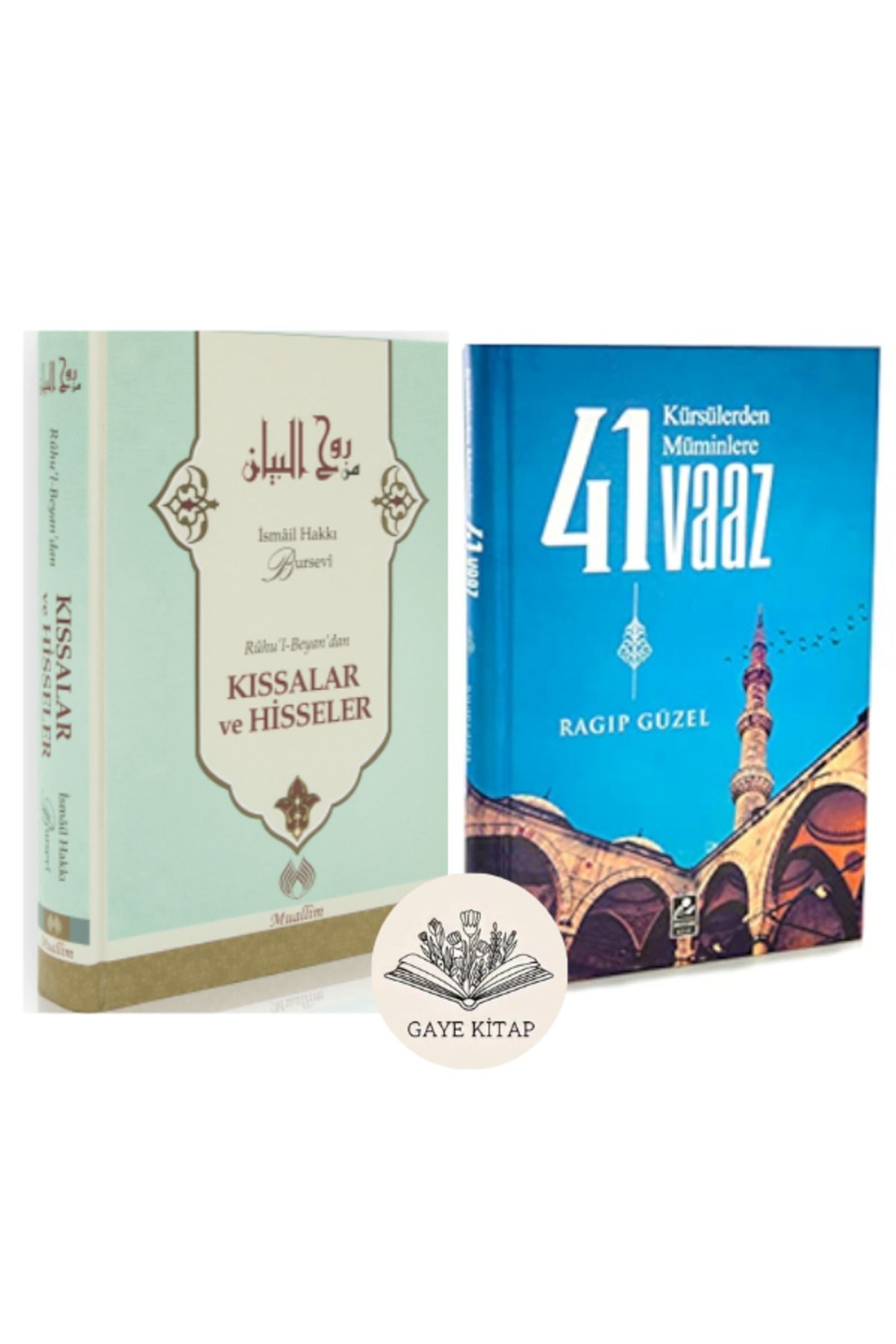 Muallim Neşriyat Ruhu'l-Beyan'dan Kıssalar ve Hisseler ve Kürsülerden Müminlere 41 Vaaz ( 2 Kitap Set) Ciltli