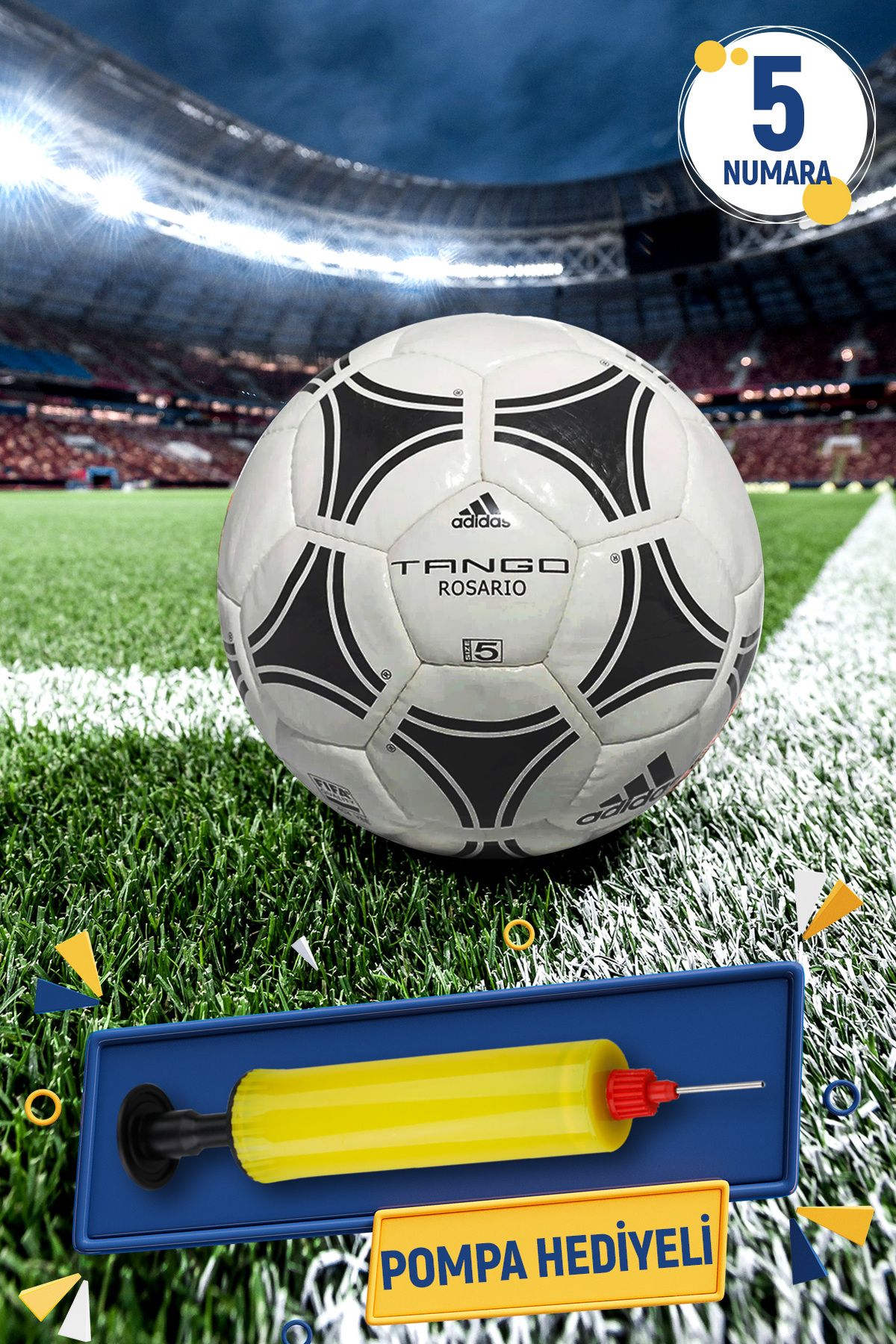 adidas Tango Rosario Futbol Topu Çim Zemin/Halısaha Futbol Maç Topu