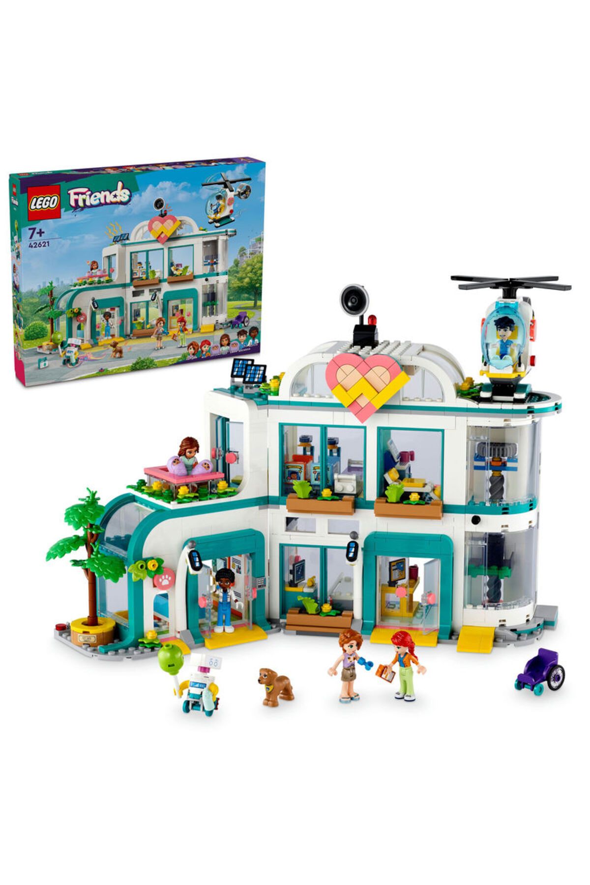 LEGO ® Friends Heartlake City Hastanesi 42621  - 7 Yaş ve Üzeri İçin Yapım Seti (1045 Parça)