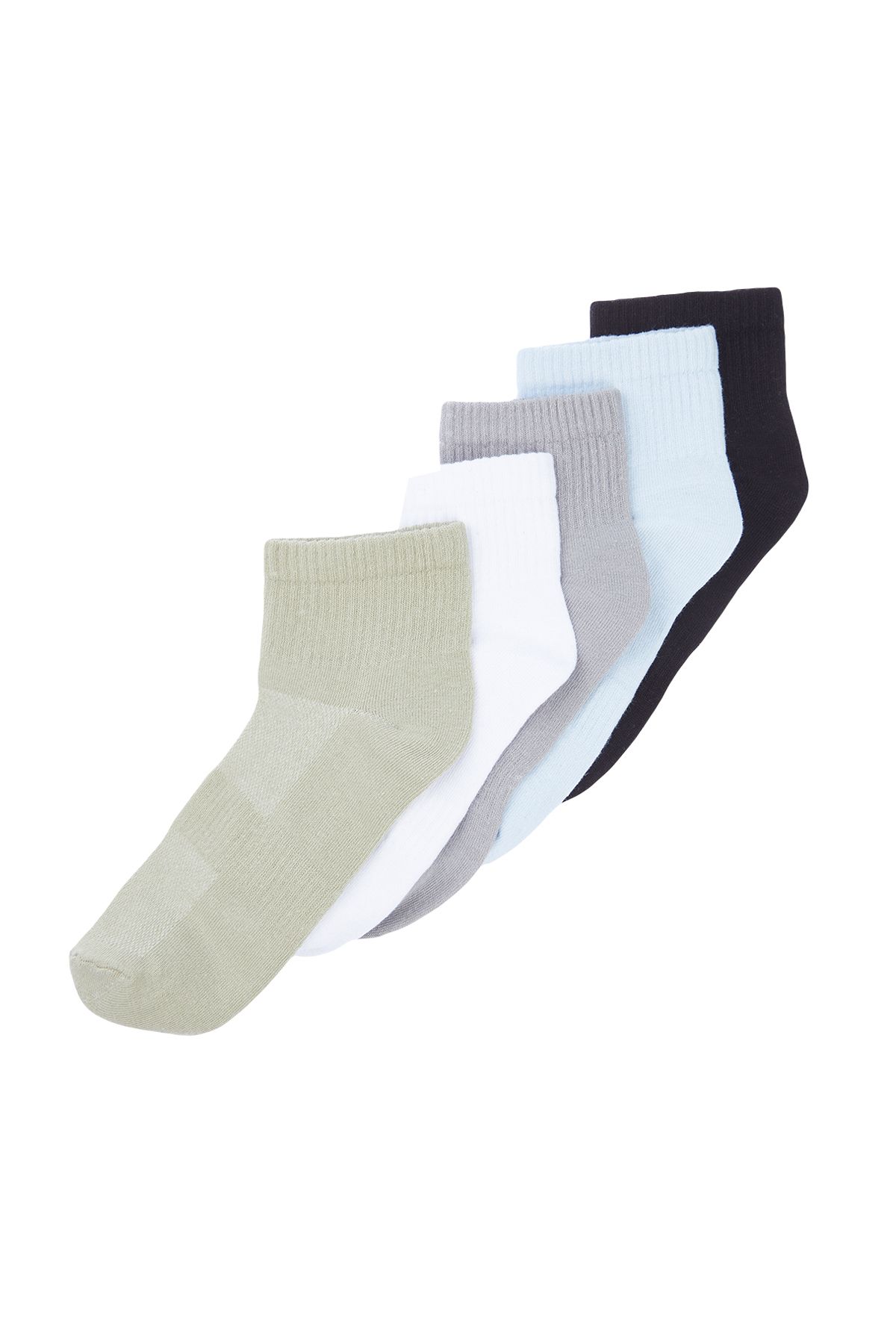 TRENDYOL MAN Çok Renkli  5'li Paket Pamuklu Yazlık Patik-Kısa-Bilek Üstü Çorap TMNSS24CO00004