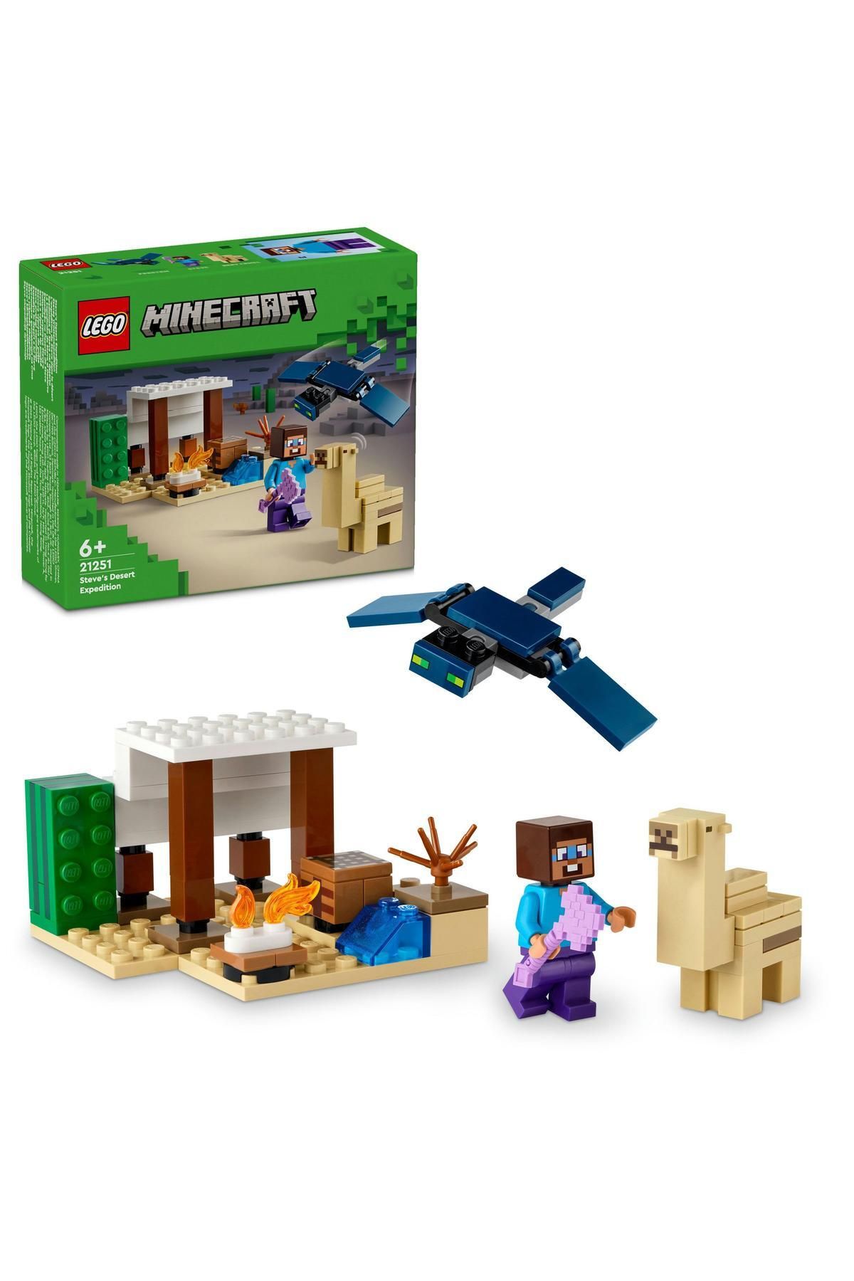 LEGO ® Minecraft® Steve'in Çöl Keşfi 21251  - 6 Yaş ve Üzeri İçin Yapım Seti (75 Parça)