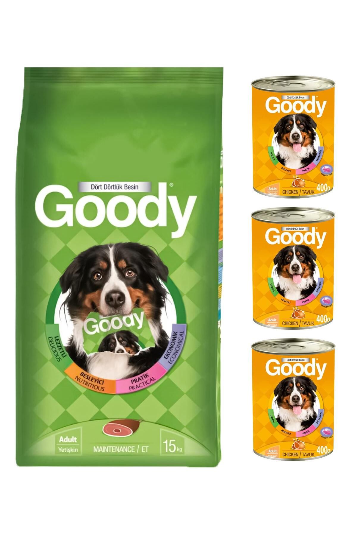 Goody Maintenance Yetişkin Kuru Köpek Maması 15 Kg + 3 Adet Goody Konserve Hediyeli