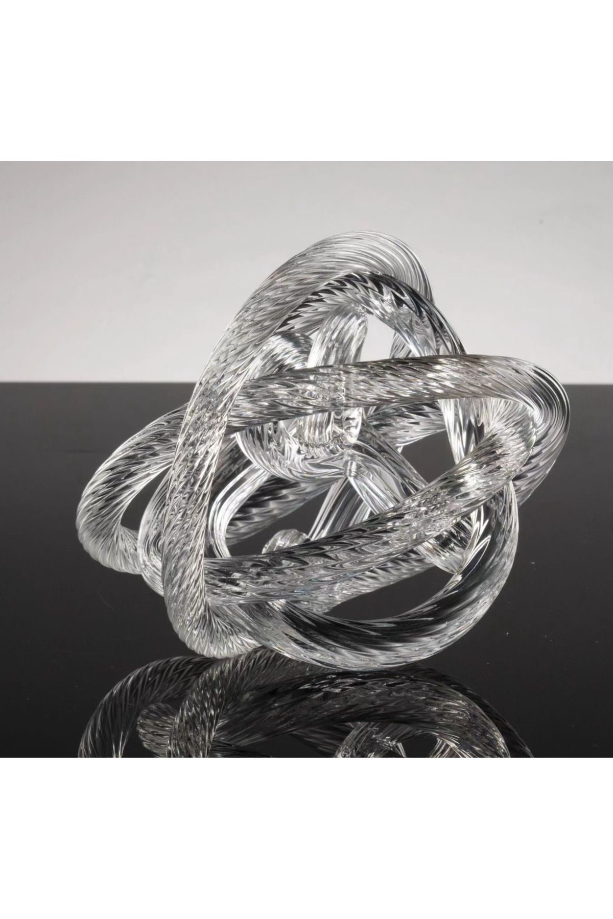 MIARIK DESIGN & DEKORASYON Dekoratif Kristal Cam Düğüm Obje