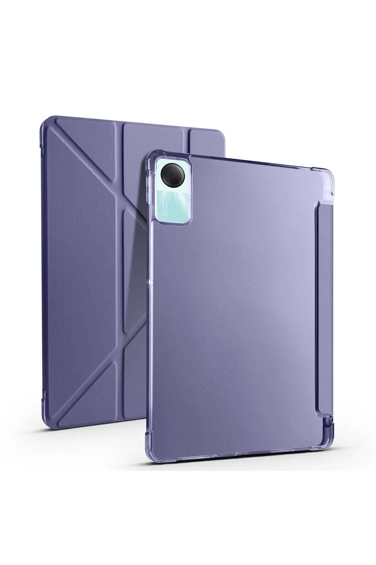 CepLab Xiaomi Redmi Pad Se Kılıf Kalem Bölmeli Silikon Smart Cover Tablet Kılıfı