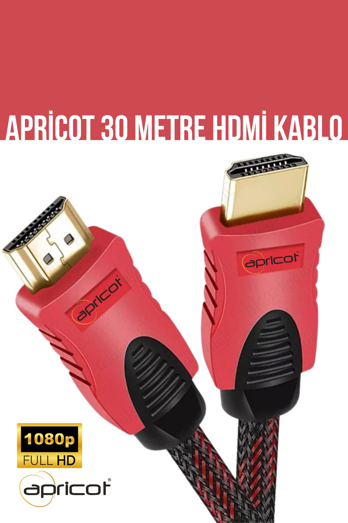 Apricot AP-HDK30 Örgülü 30M HDMI Kablo