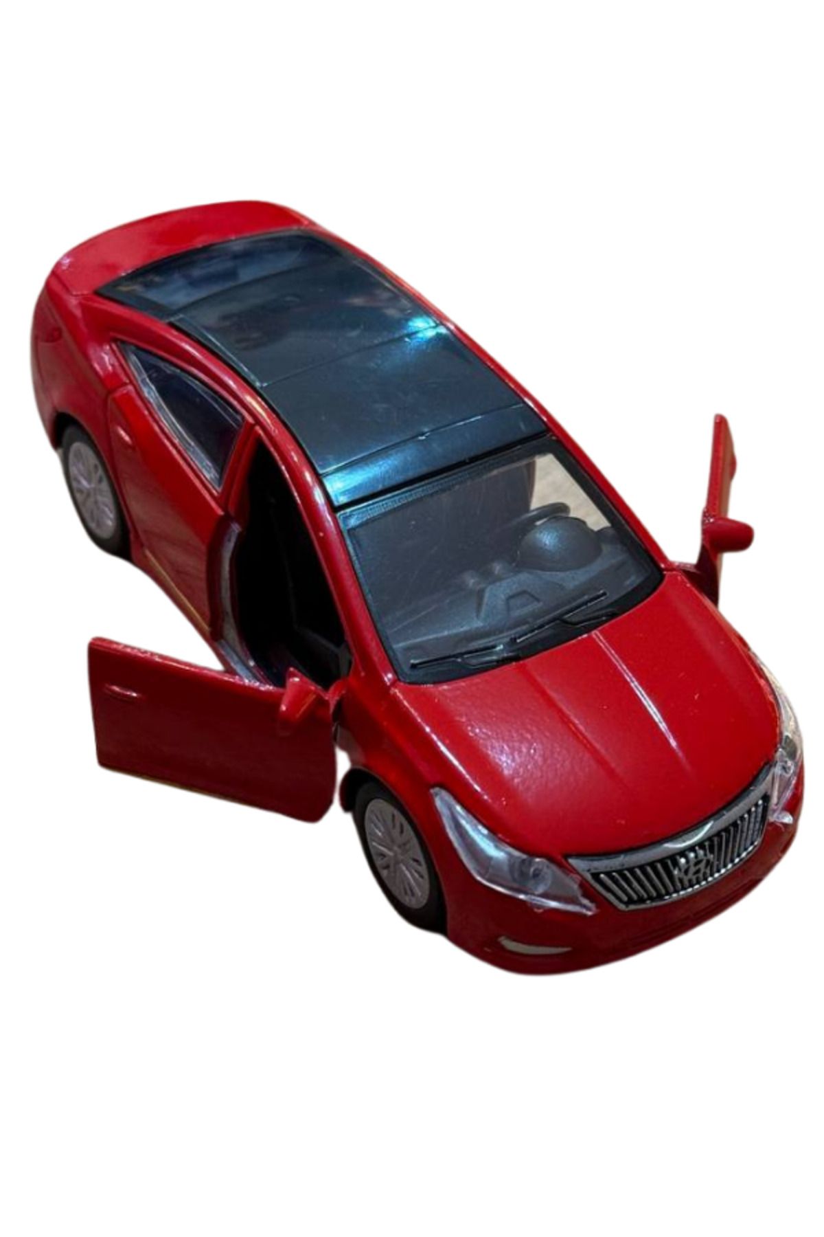 farddad Metal Hyundai Genesis Araba - 2 Açılan Kapılı - 12cm - Sesli Ve ışıklı - Kırmızı