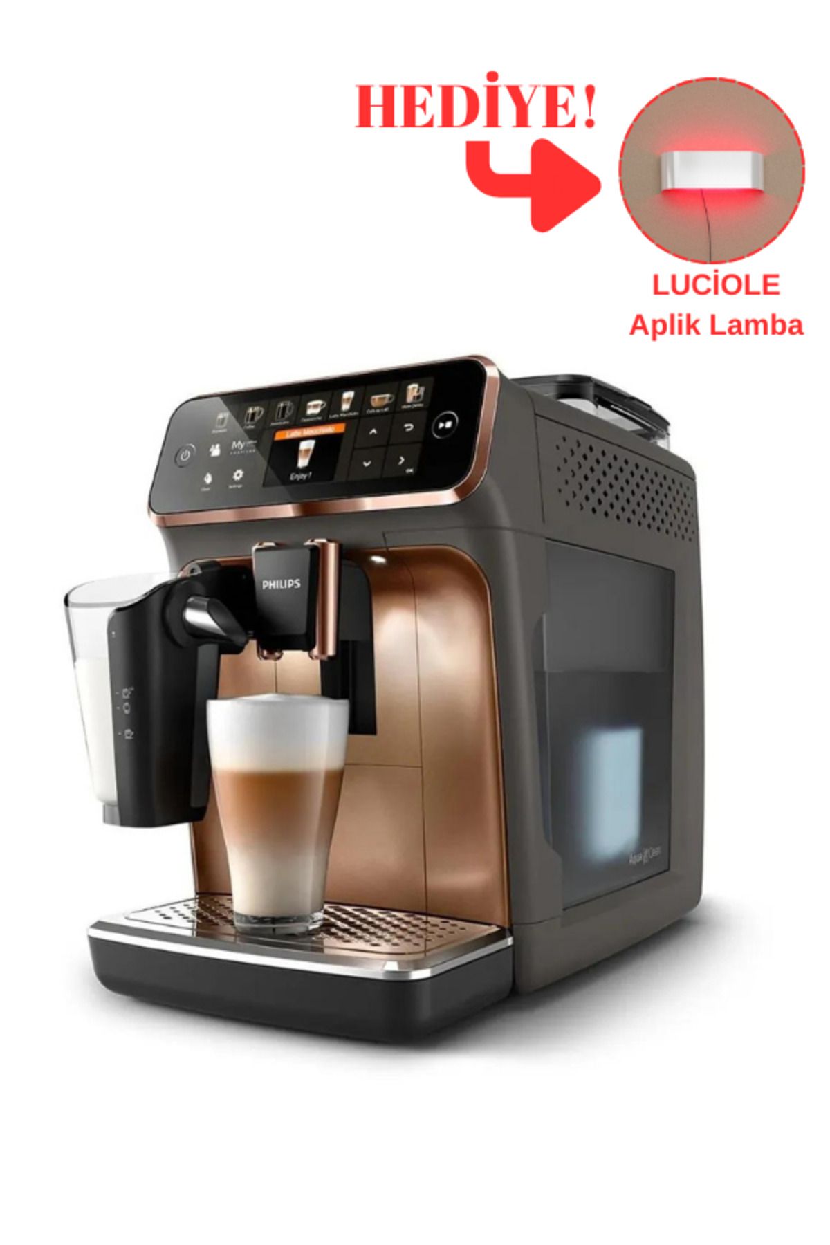 Philips Lattego Seri 12 Farklı Içecek, Tam Otomatik Kahve Ve Espresso Makinesi - Luciole Lambader Hediye!