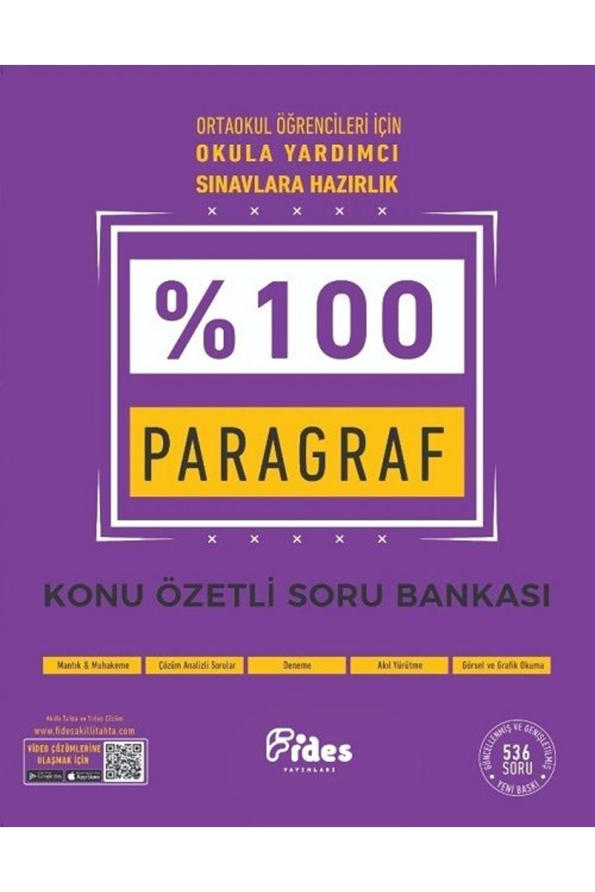 Fides Yayınları Fides 8. Sınıf %100 Paragraf Soru Bankası