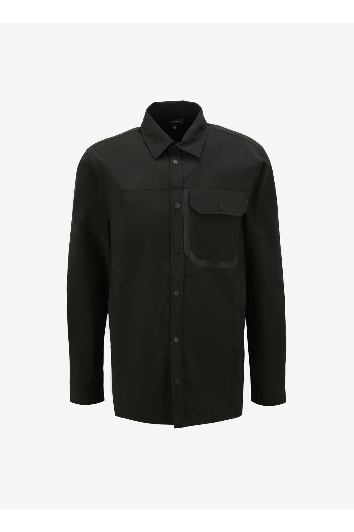 Fabrika Basic Gömlek Yaka Düz Siyah Erkek Gömlek F4SM-GML 0260