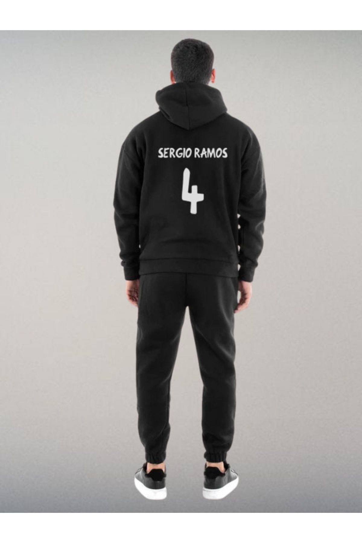 Darkia Sergio Ramos Özel Tasarım Baskılı Kapşonlu Sweatshirt Hoodie Spor Eşofman Takımı