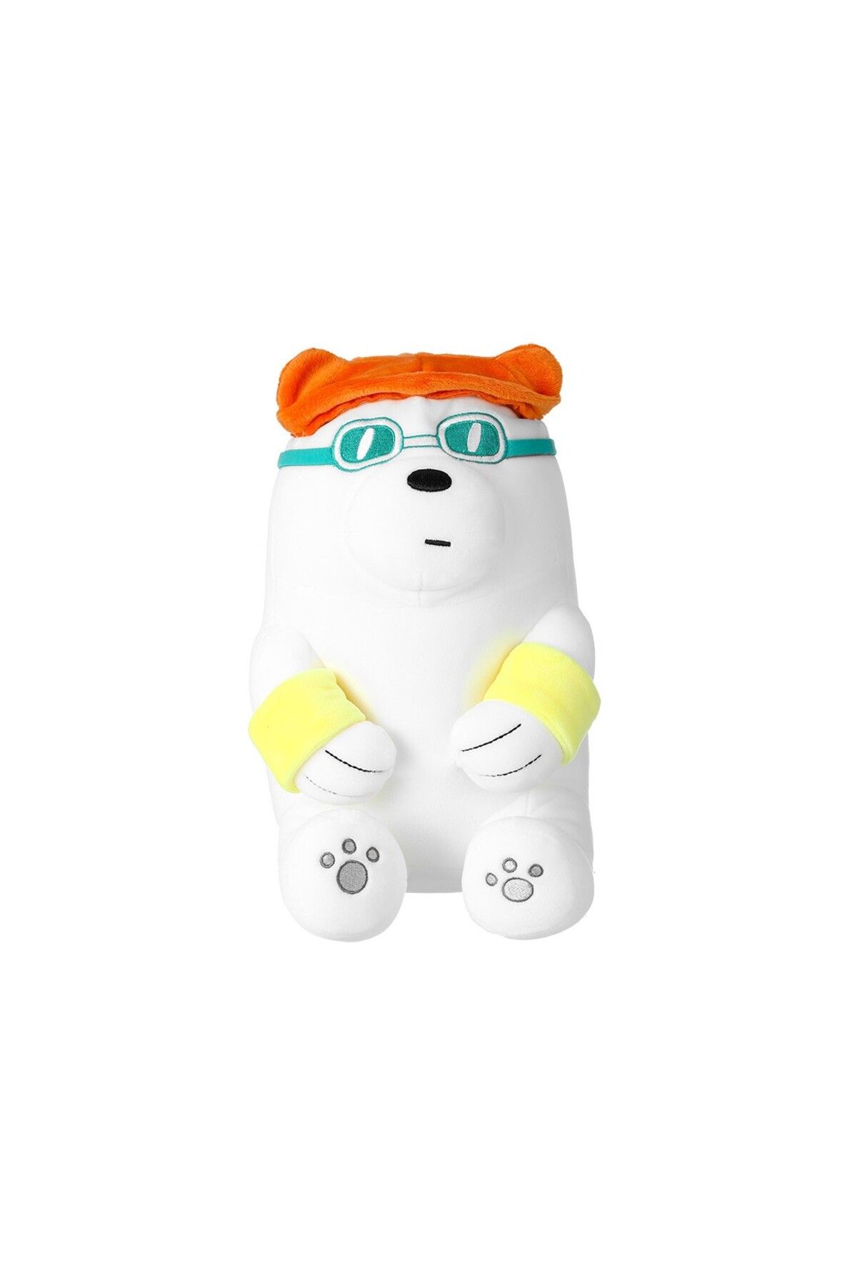 Miniso We Bare Bears Lisanslı Yaz Tatili Serisi Peluş Oyuncak - Kutup Ayısı