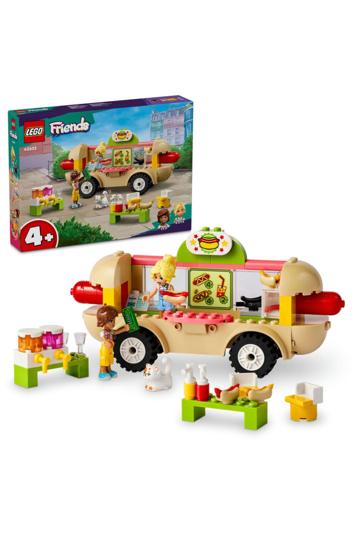 LEGO ® Friends Sosisli Sandviç Arabası 42633  - 4 Yaş ve Üzeri İçin Yapım Seti (100 Parça)
