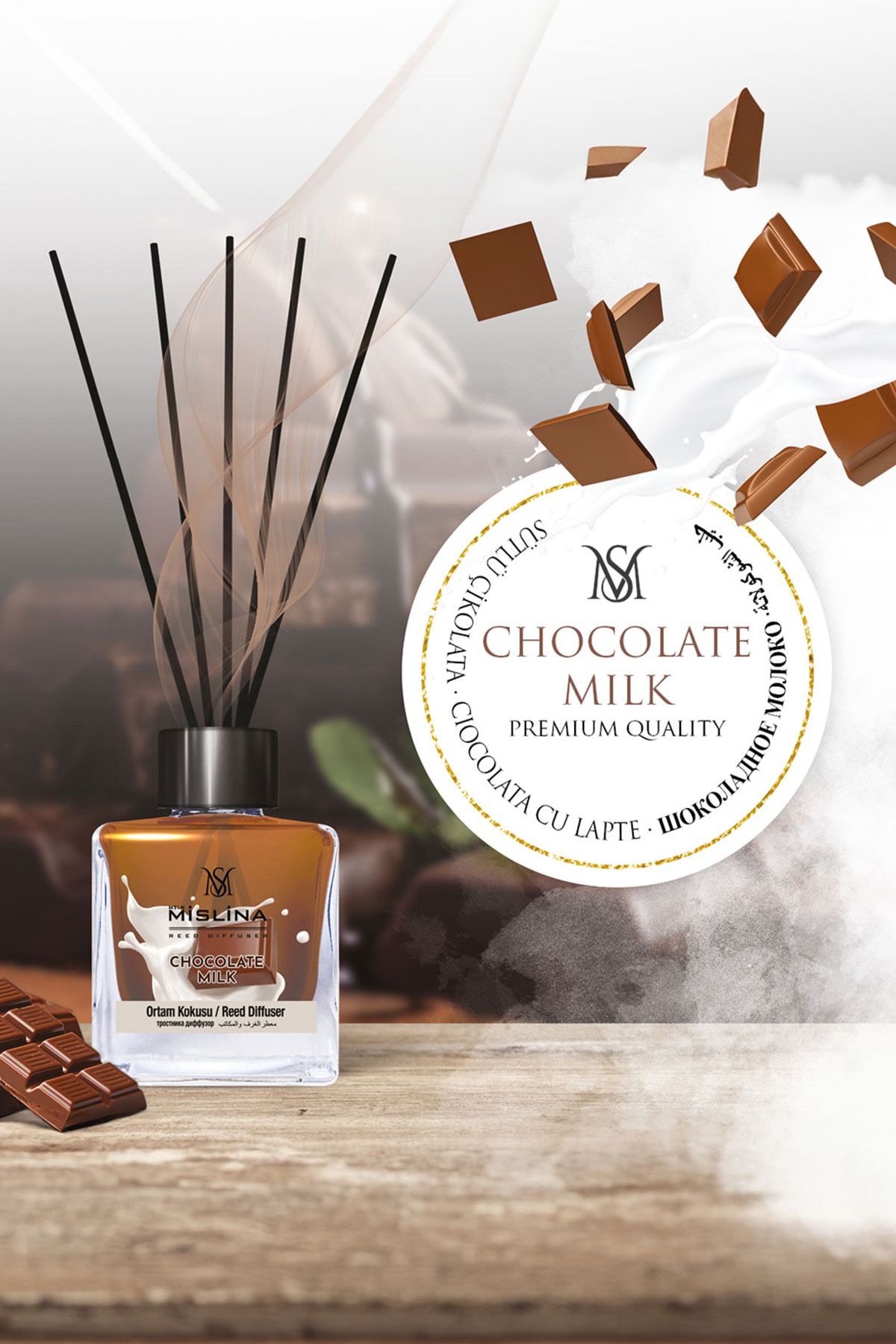 Mislina Sütlü Çikolata - Bambu Çubuklu Ortam Kokusu 110 ml