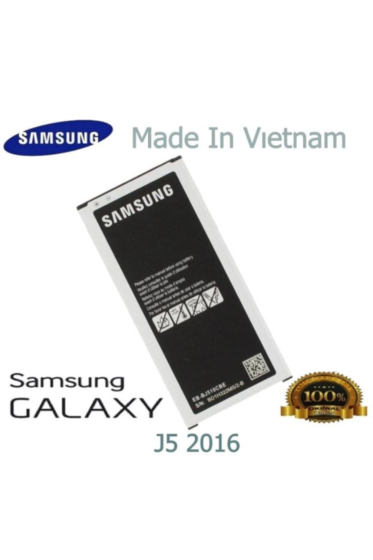 Basriko VORABELA Samsung Galaxy J5 2016 Sm J510F Batarya Pil Eb Bj510Cbe