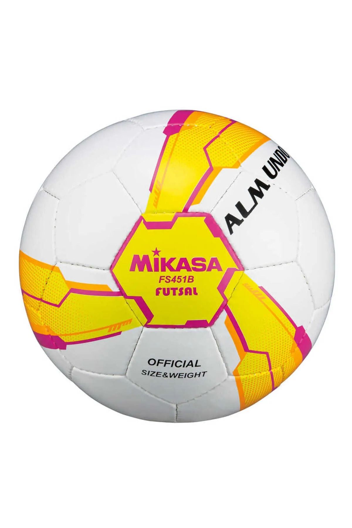 TOCSPORTS Sarı Kırmızı Beyaz Futsal Topu - Salon Futbol Topu - Pompa Dahil