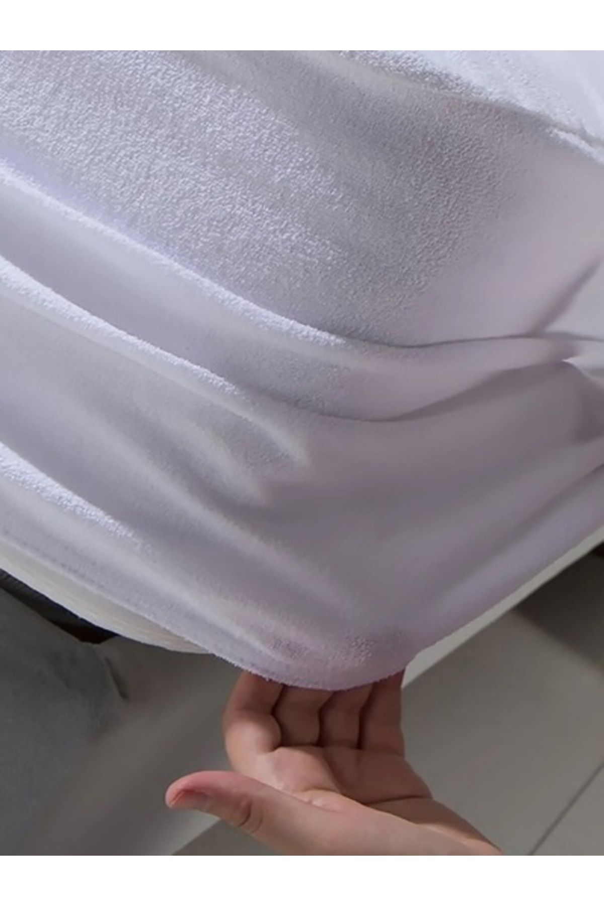 mer-tim ezberbozan ev tekstili Mer-tim Tek Kişilik Fitted Lastikli Sıvı Geçirmez Alez 90x190