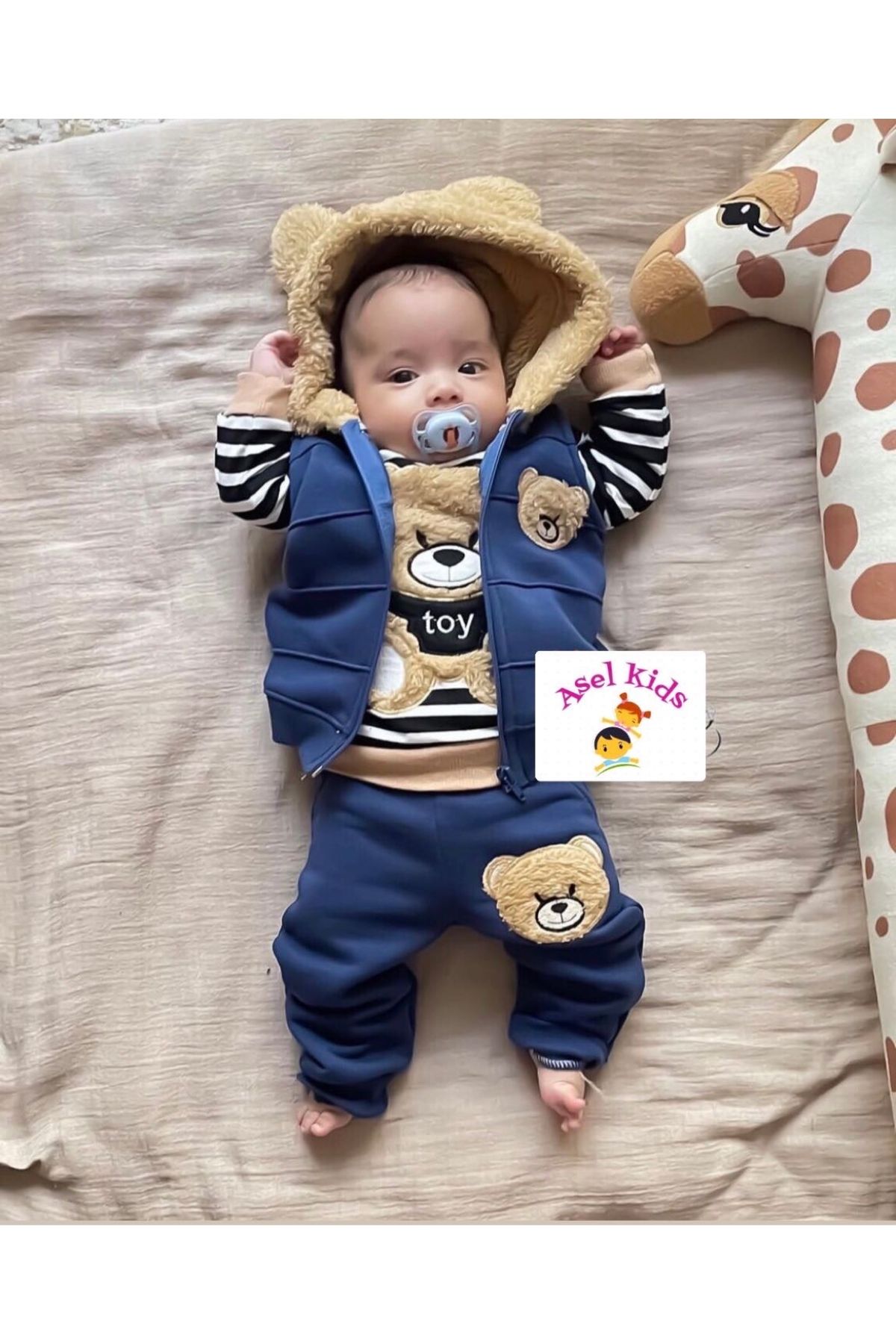 Murat Baby Yelekli 3’lü bebek takım