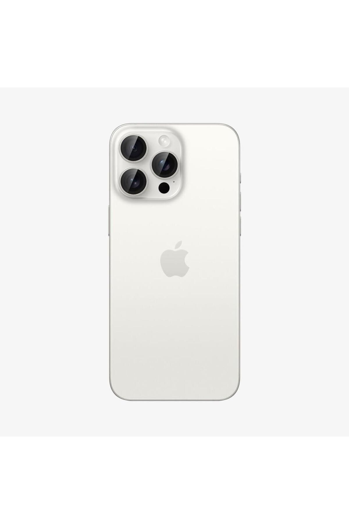 Spigen iPhone 15 Pro / 15 Pro Max / 14 Pro / 14 Pro Max Lens Camı Koruyucu  White Titanium -AGL07165