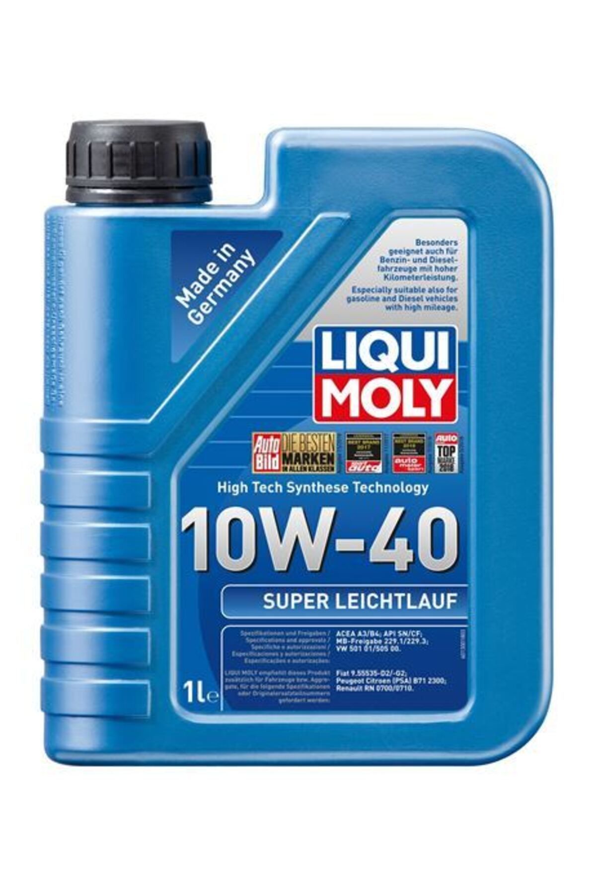 Liqui Moly 10W-40 %100 Sentetik Motor Yağı 1 Litre