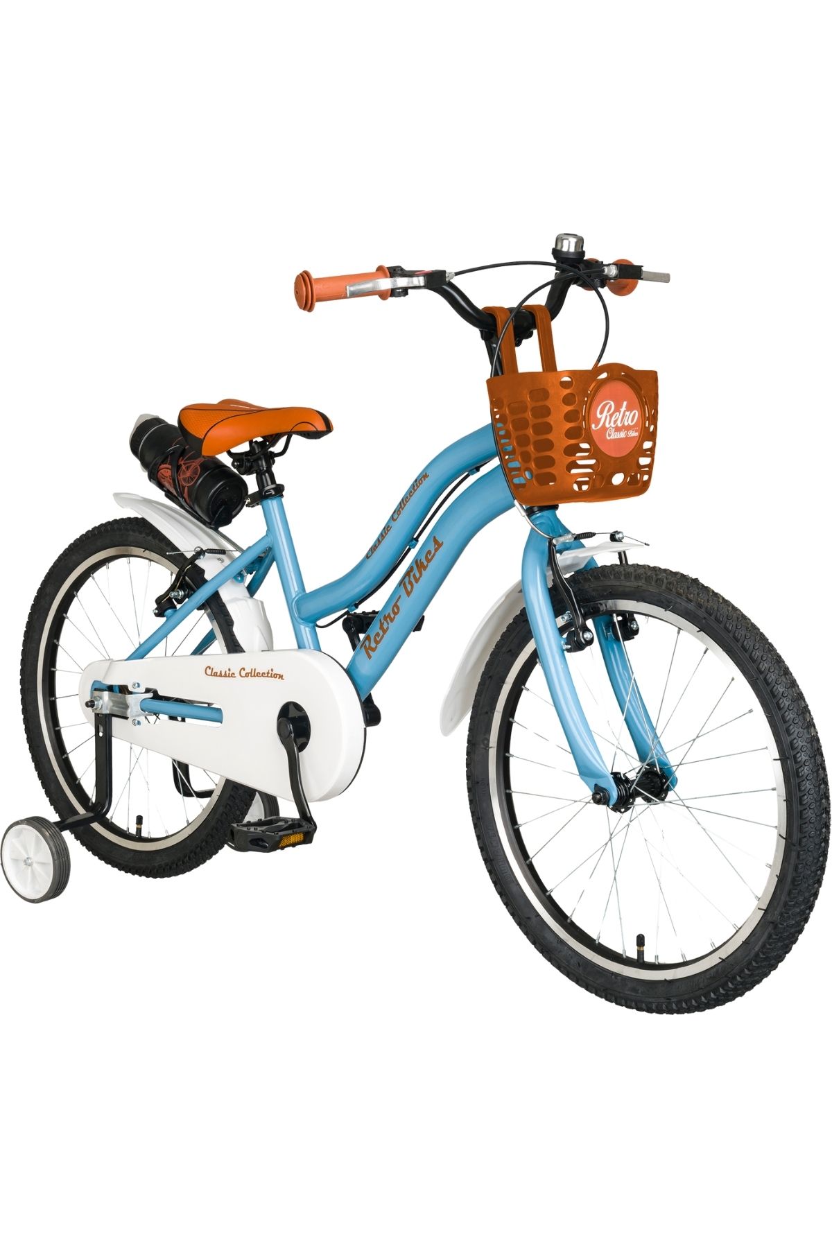 Trendbisiklet Retro Classic 20 Jant Çocuk Bisikleti, 6-10 Yaş Mavi-kahve Renkli Çocuk Bisikleti