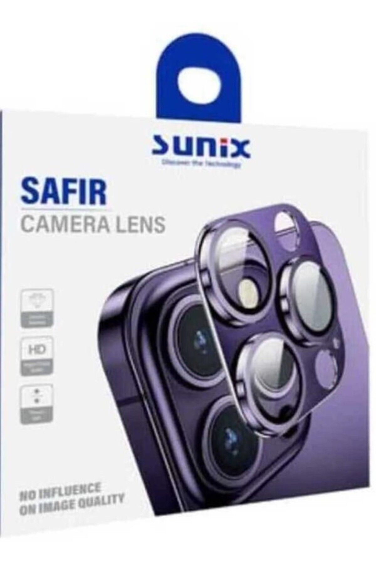 Sunix Iphone 15 -15 Plus Uyumlu Safir Kamera Lens Koruyucu