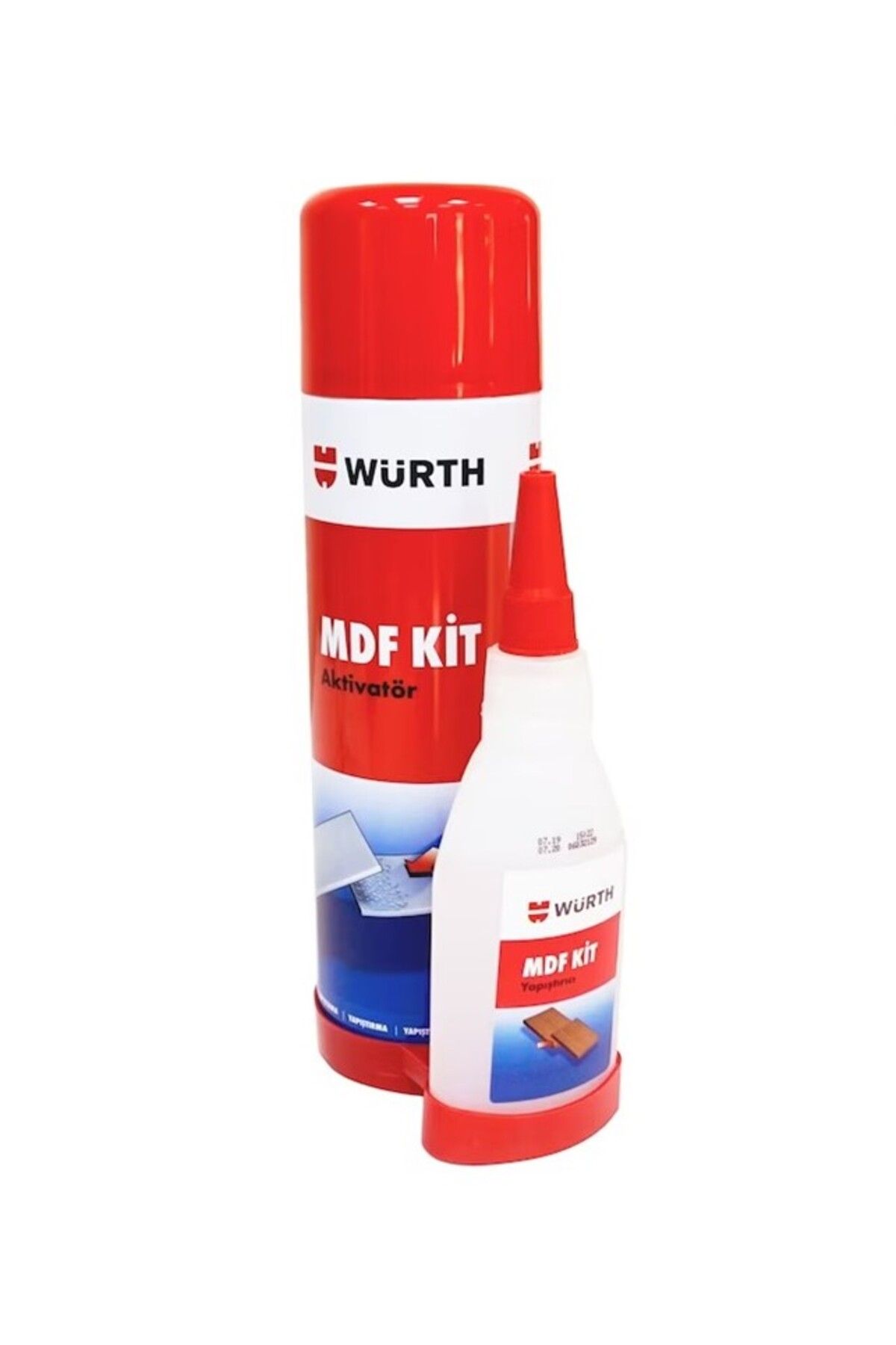 Würth MDF Kit 2 Komponentli Hızlı Yapıştırıcı Aktivatör 500ml+100 gr Yeni Tarihli