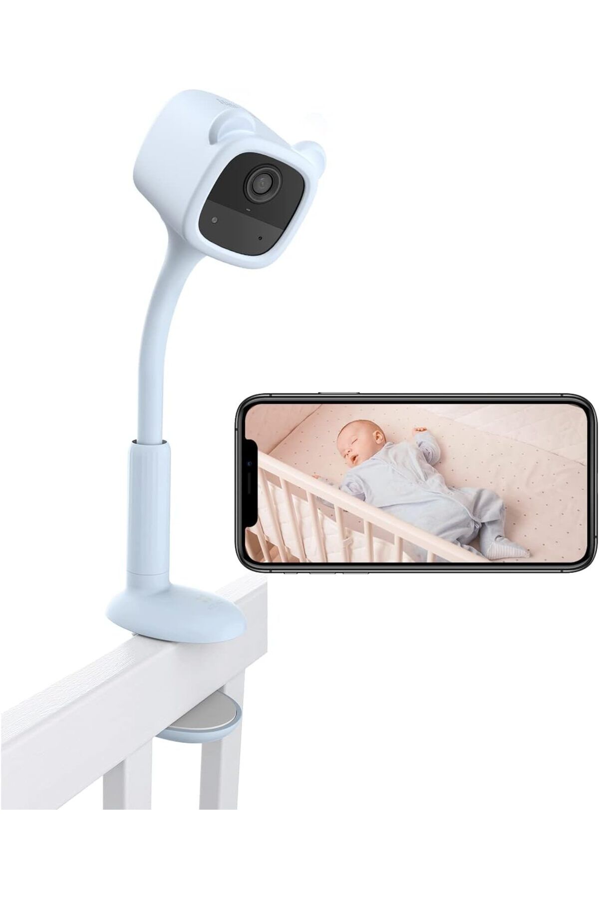 EZVIZ Pilli Bebek Monitörü Kamera Kablosuz, Gece Görüşü,Ağlama Algılama, Beşik Dışında Uyarısı