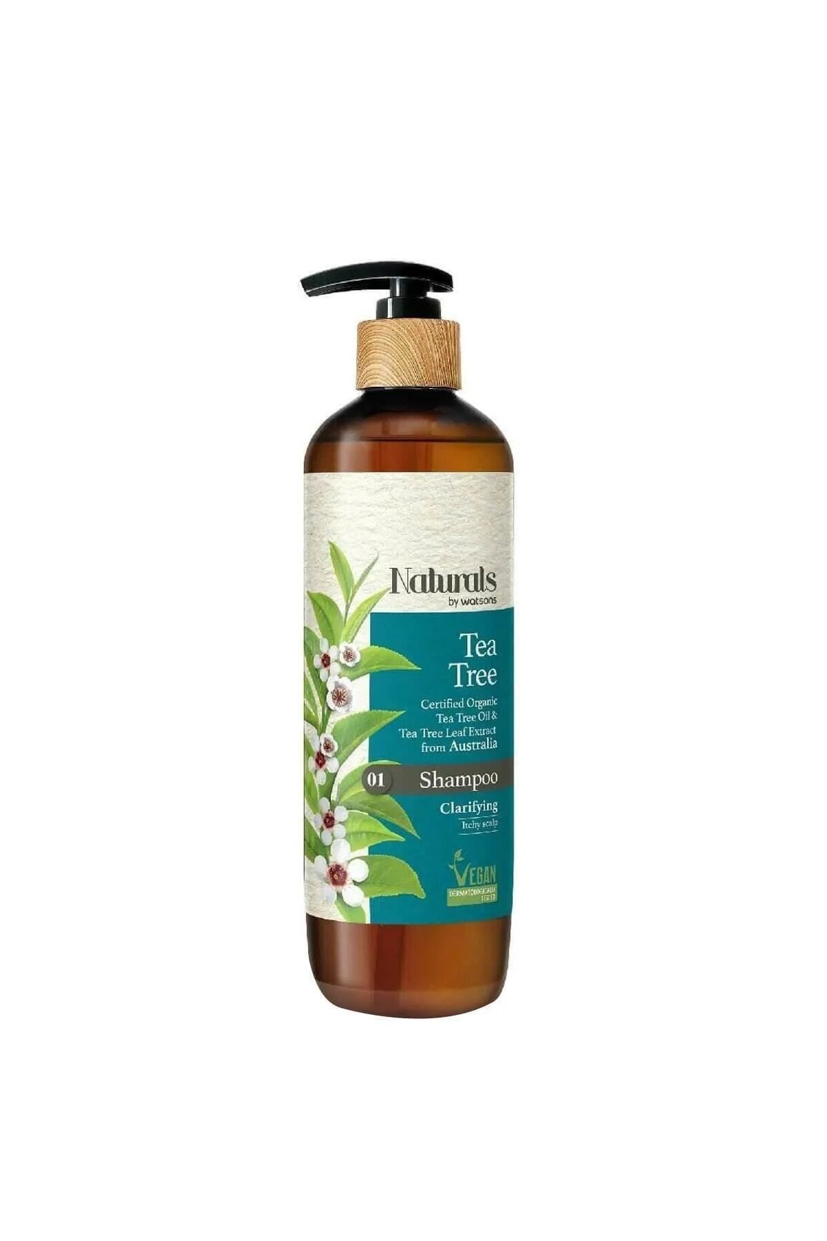 Watsons Naturals By Shampoo Tea Tree 490 Ml