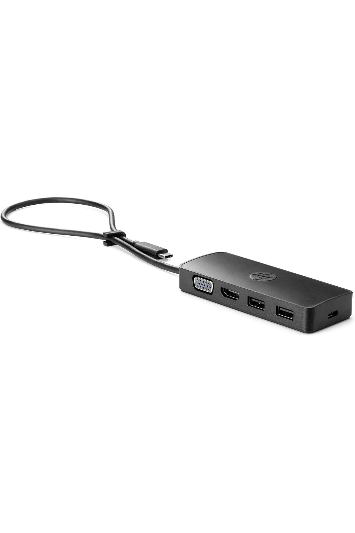 HP 235n8aa Usb-c Seyahat Tüpü G2 (USB HUB, USB C HUB, 4 BAĞLANTI NOKTASI, 2X USB-A, HDMI, VGA) Siyah
