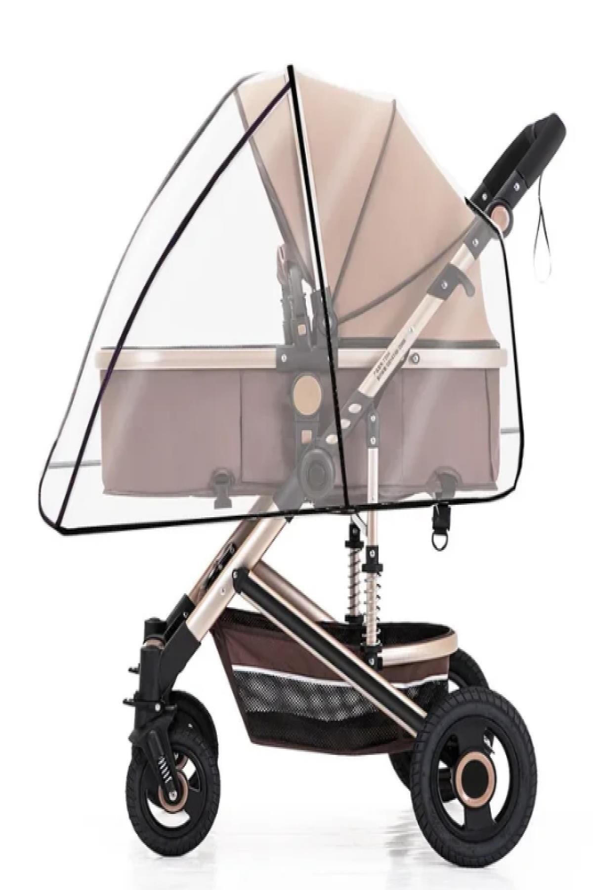 MasterCar Lüks Geçmeli Lastikli Bebek Arabası Yağmurluğu ( Tüm Bebek Arabası Modelleri İle Uyumludur )