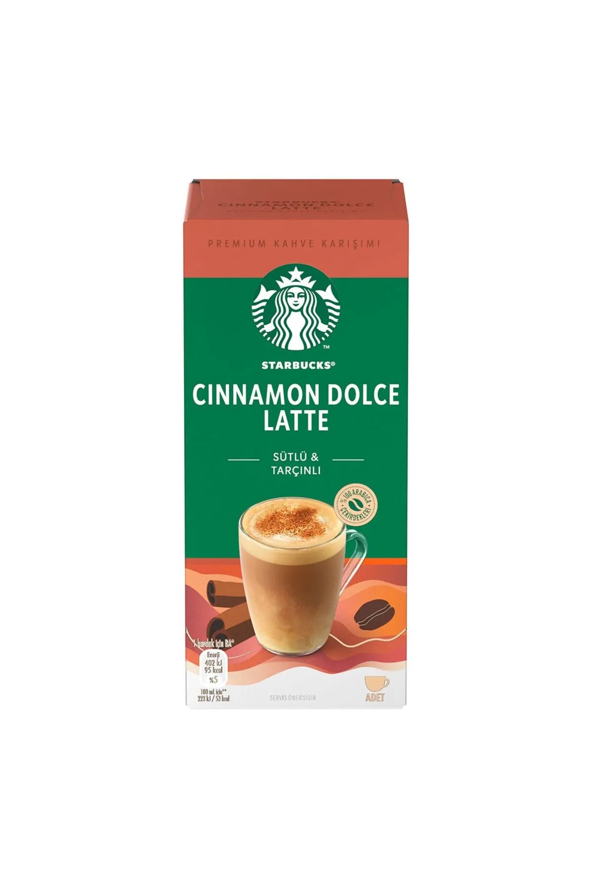Starbucks Cinnamon Dolce Latte Kahve Karışımı Sütlü Tarçınlı 4 x 23 Gr x 2 Adet