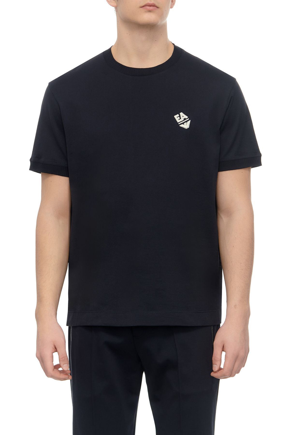 Emporio Armani Erkek Marka Logolu Pamuklu Normal Kalıp Günlük Lacivert T-Shirt 3D1TN3 1JOCZ-0965