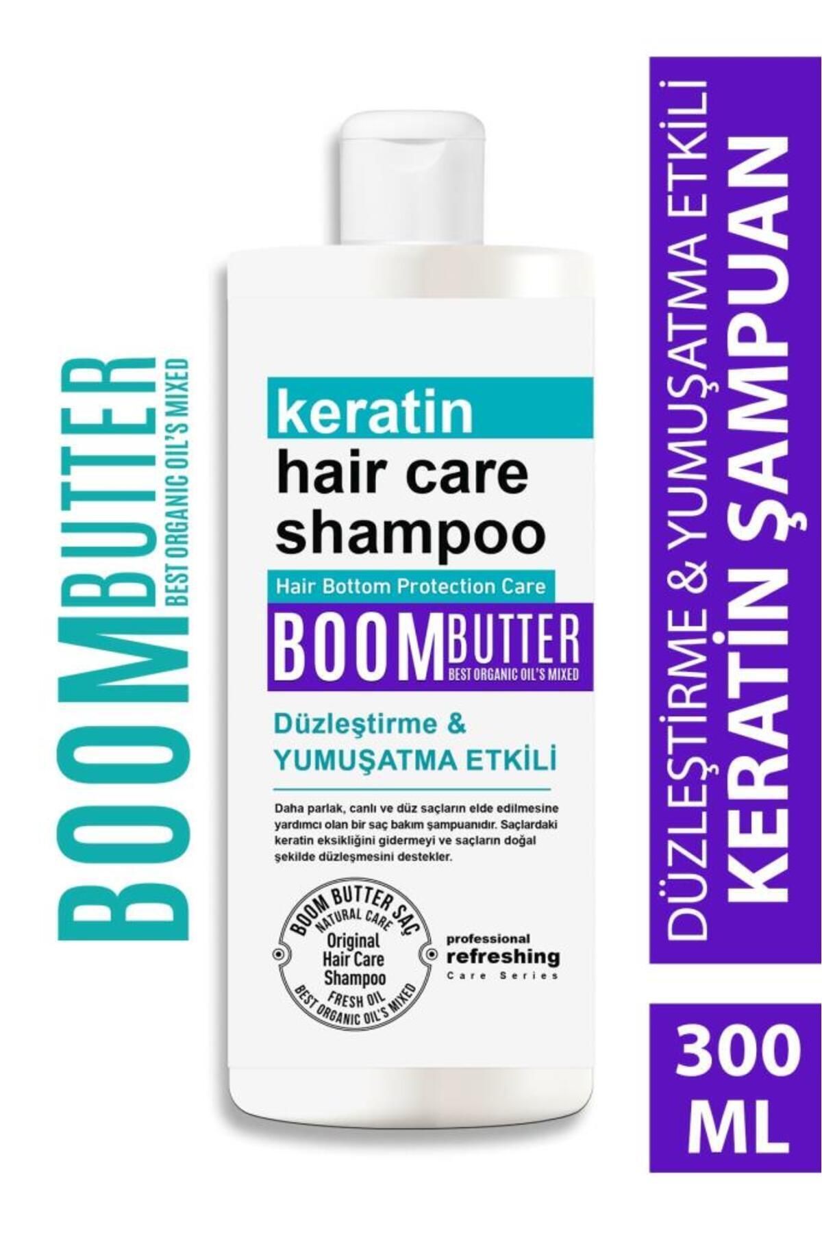 BOOM BUTTER Güçlendirici Onarıcı Keratin Saç Bakım Şampuanı 300 Ml