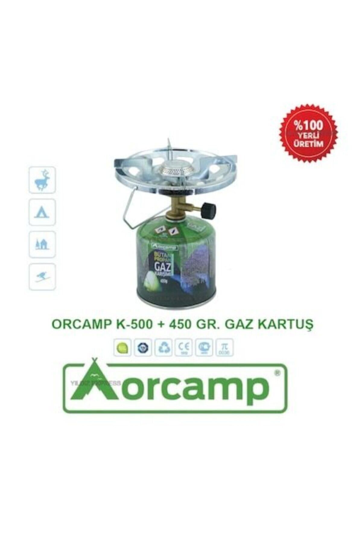 Orcamp Orgaz Taşınır 450gr Gaz Kartuşlu Kamp Ocak - K 500-450