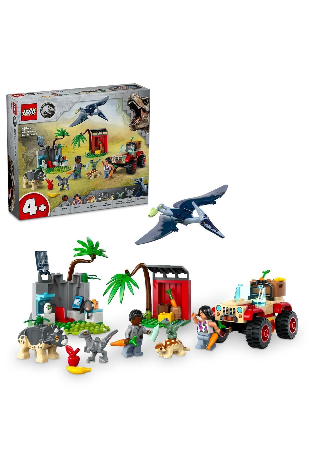 LEGO ® Jurassic World Yavru Dinozor Kurtarma Merkezi 76963- 4 Yaş & Üzeri İçin Yapım Seti (139 Parça)
