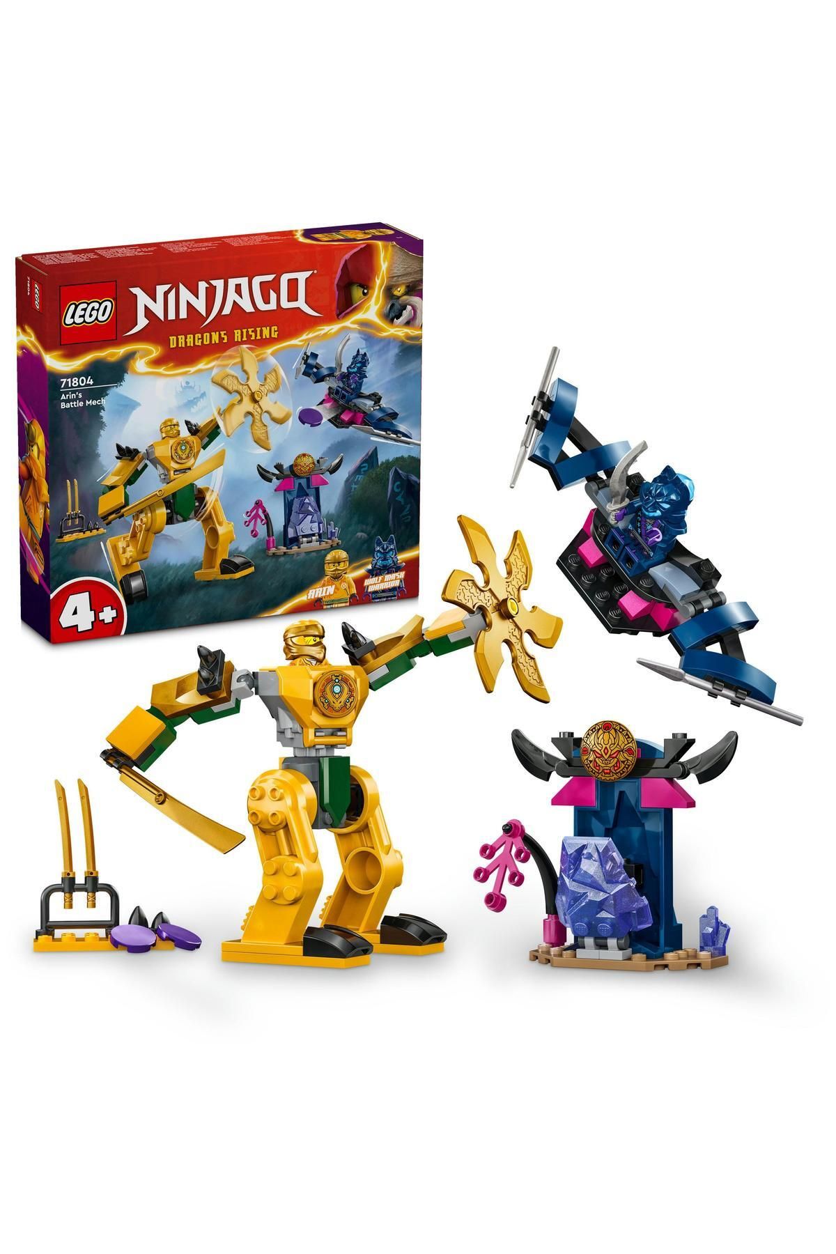 LEGO ® NINJAGO® Arin’in Savaş Robotu 71804  - 4 Yaş ve Üzeri İçin Yapım Seti (104 Parça)