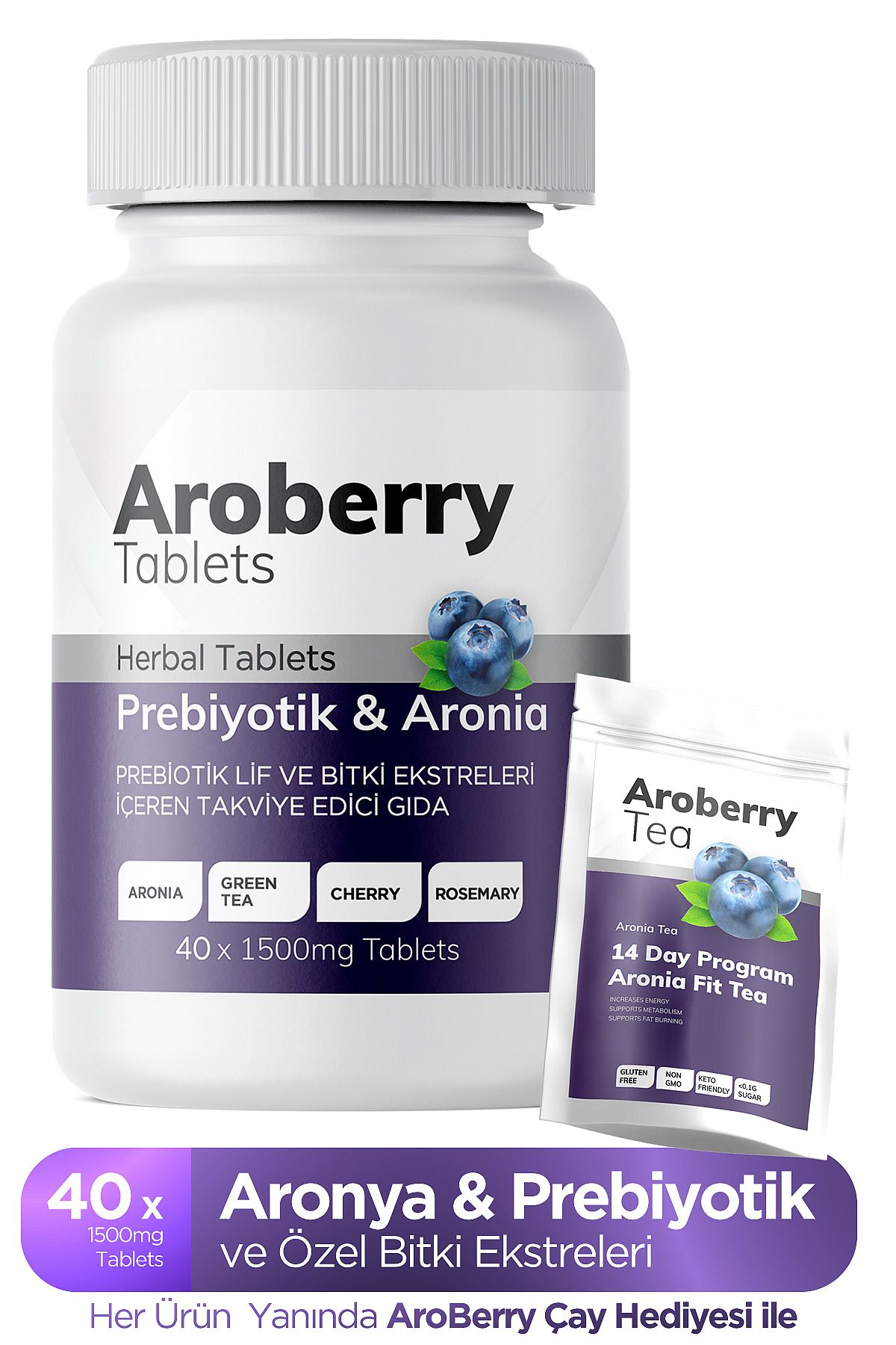 Aroberry Probiyotik & Aronia Tablet