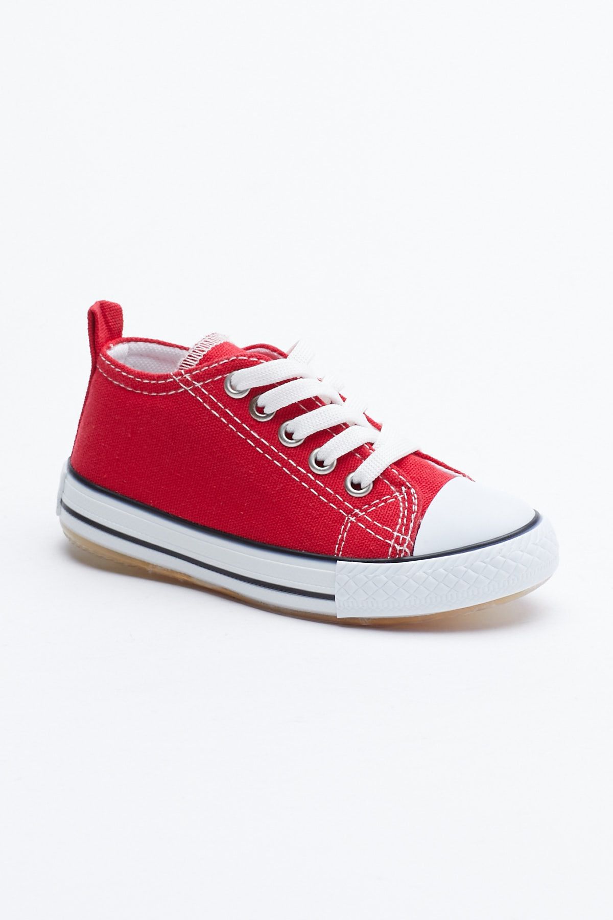 Tonny Black Çocuk Unisex Kırmızı Işıklı Bağcıklı Spor Ayakkabı Tb998