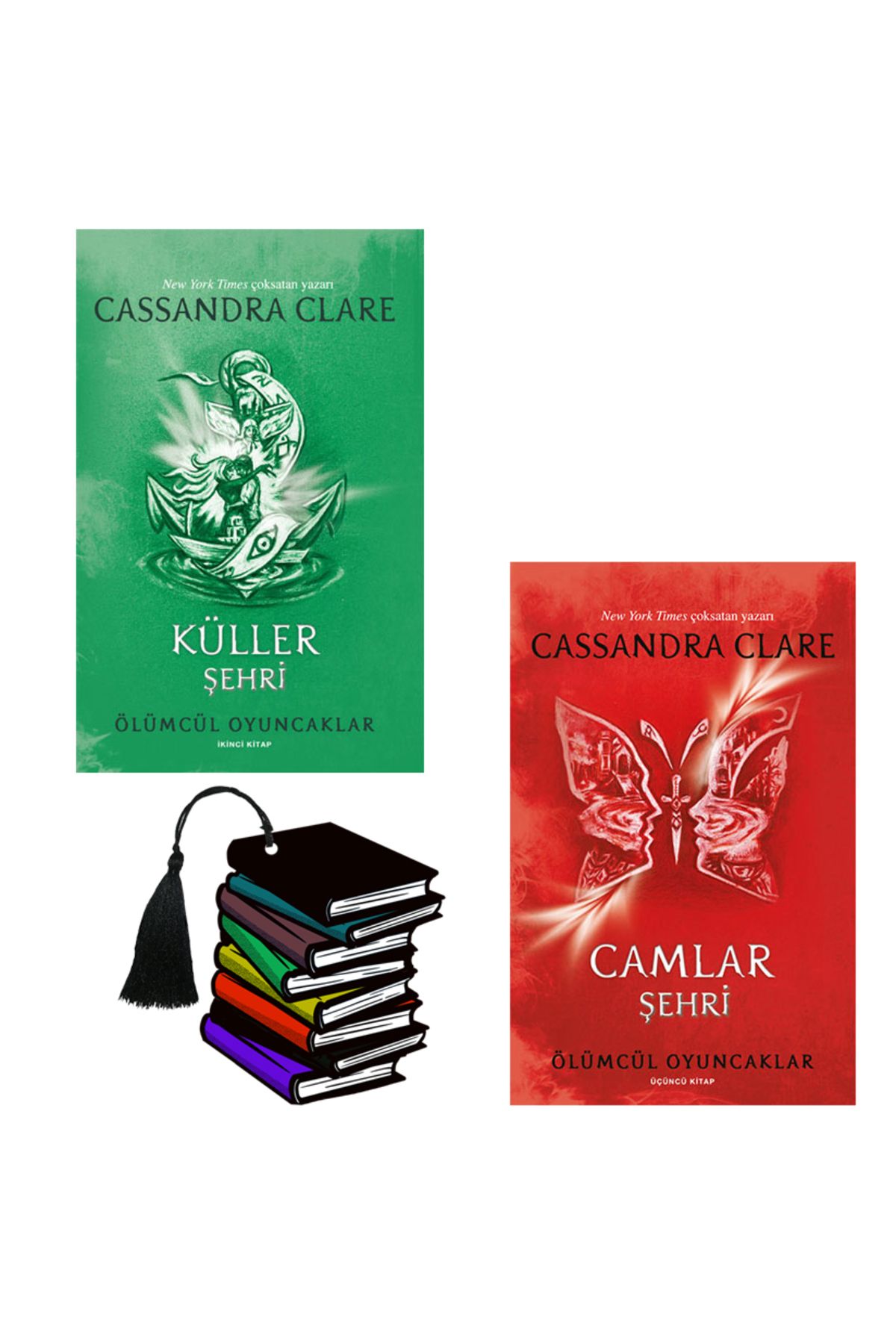 Artemis Yayınları Cassandra Clare - Ölümcül Oyuncaklar -2 ve 3. kitap - Küller Şehri - Camlar Şehri -yırtılmaz ayraçlı