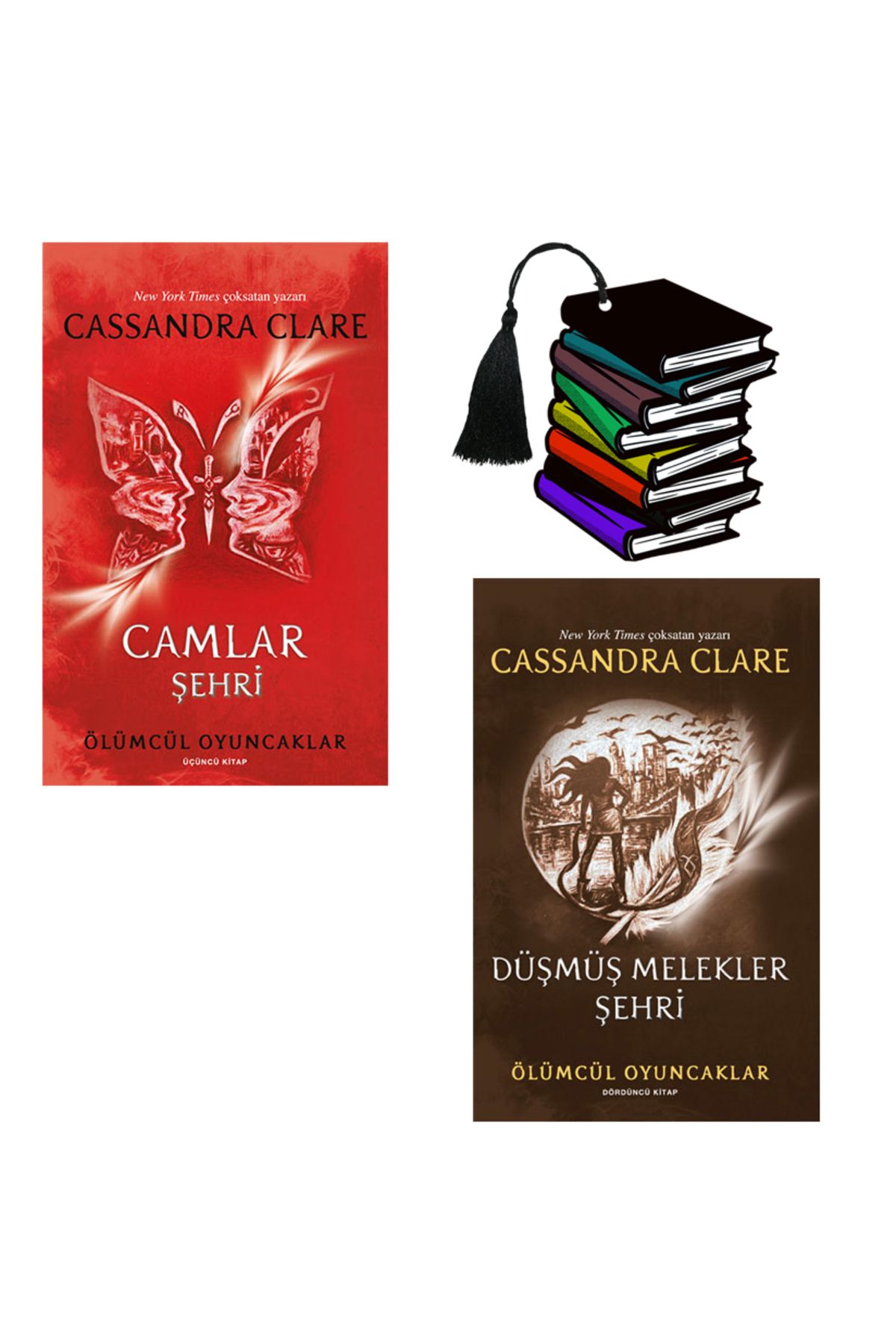 Artemis Yayınları Cassandra Clare - Ölümcül Oyuncaklar -3 ve 4. kitap- Camlar şehri - Düşmüş Melekler şehri -2kitap