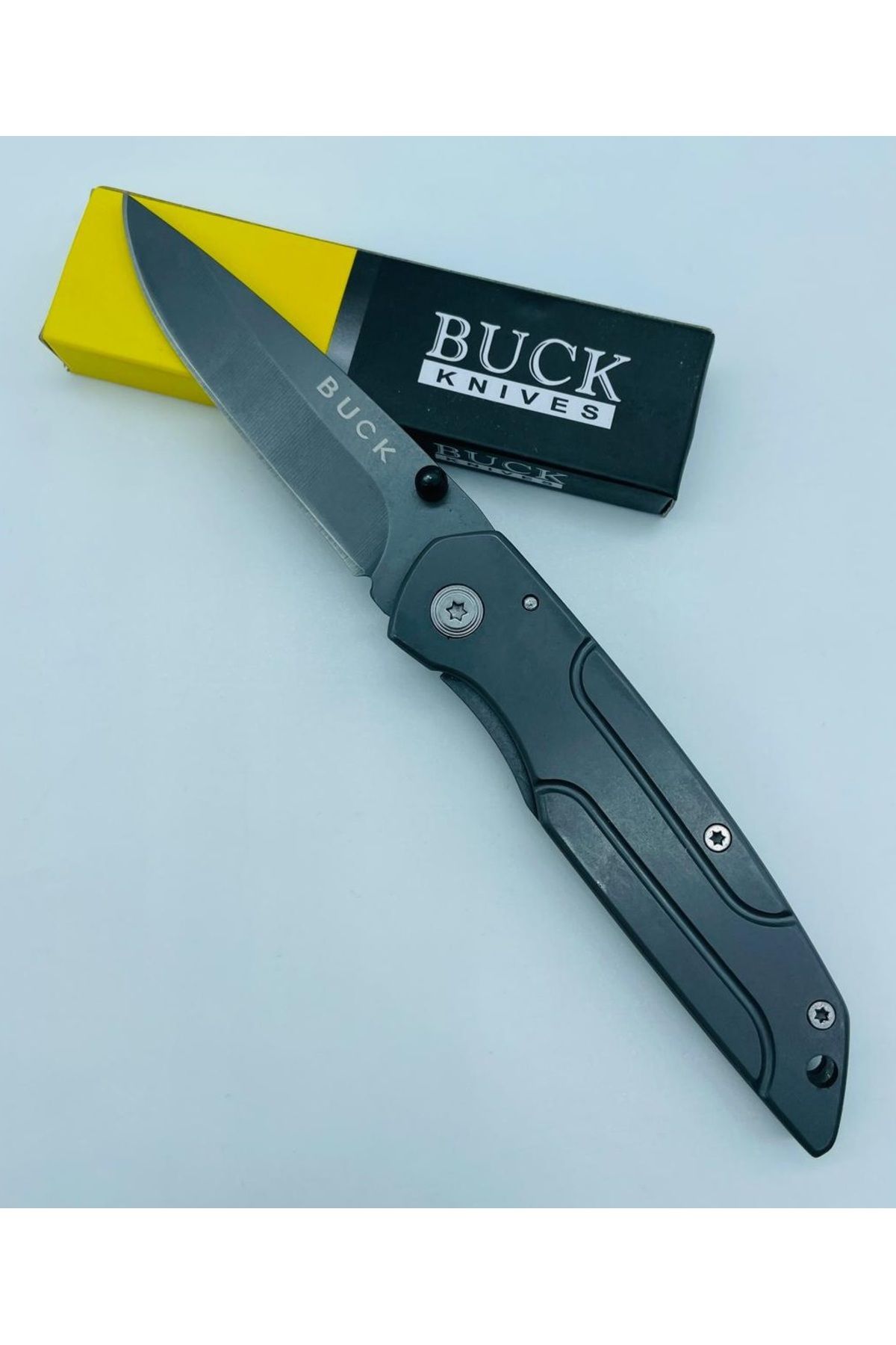 Buck Marka Metal Kasa Küçükboy Mini Çakı //18cm-N76