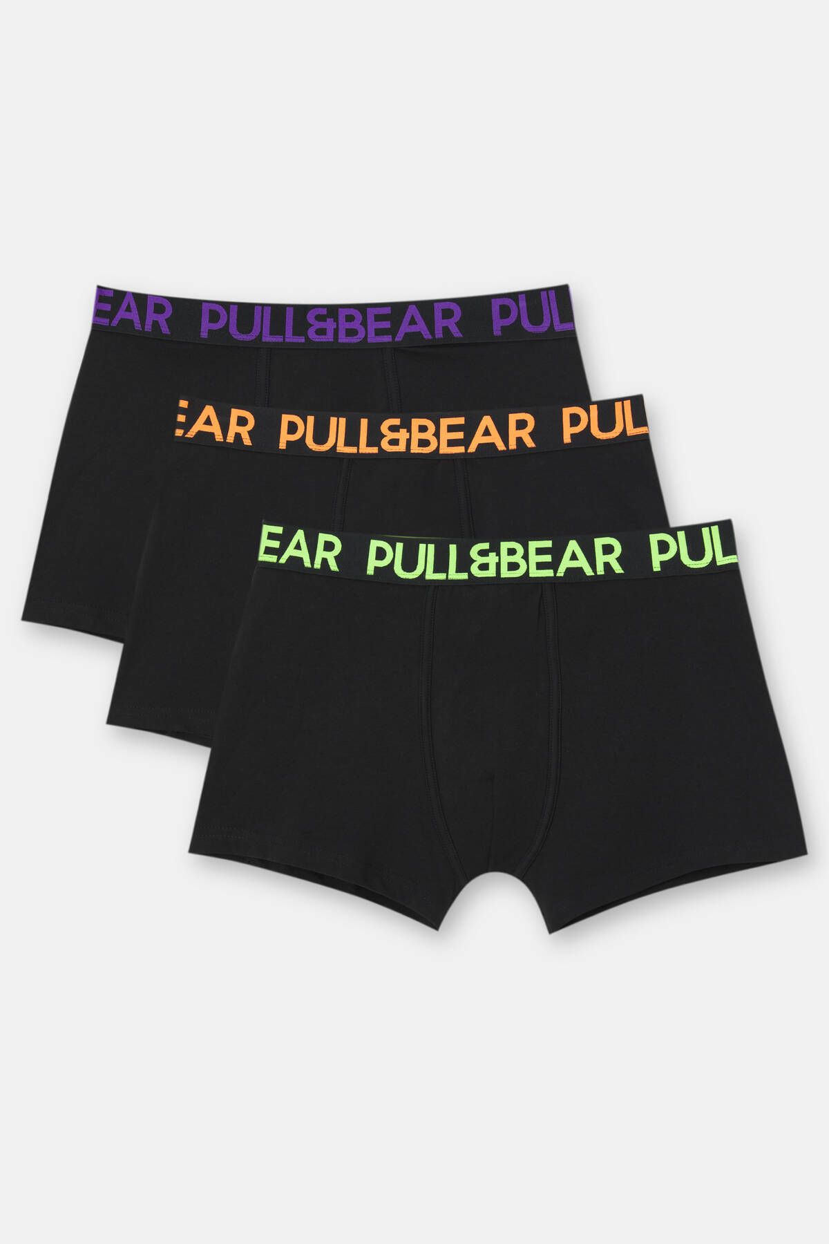 Pull & Bear 3'lü renkli boxer seti
